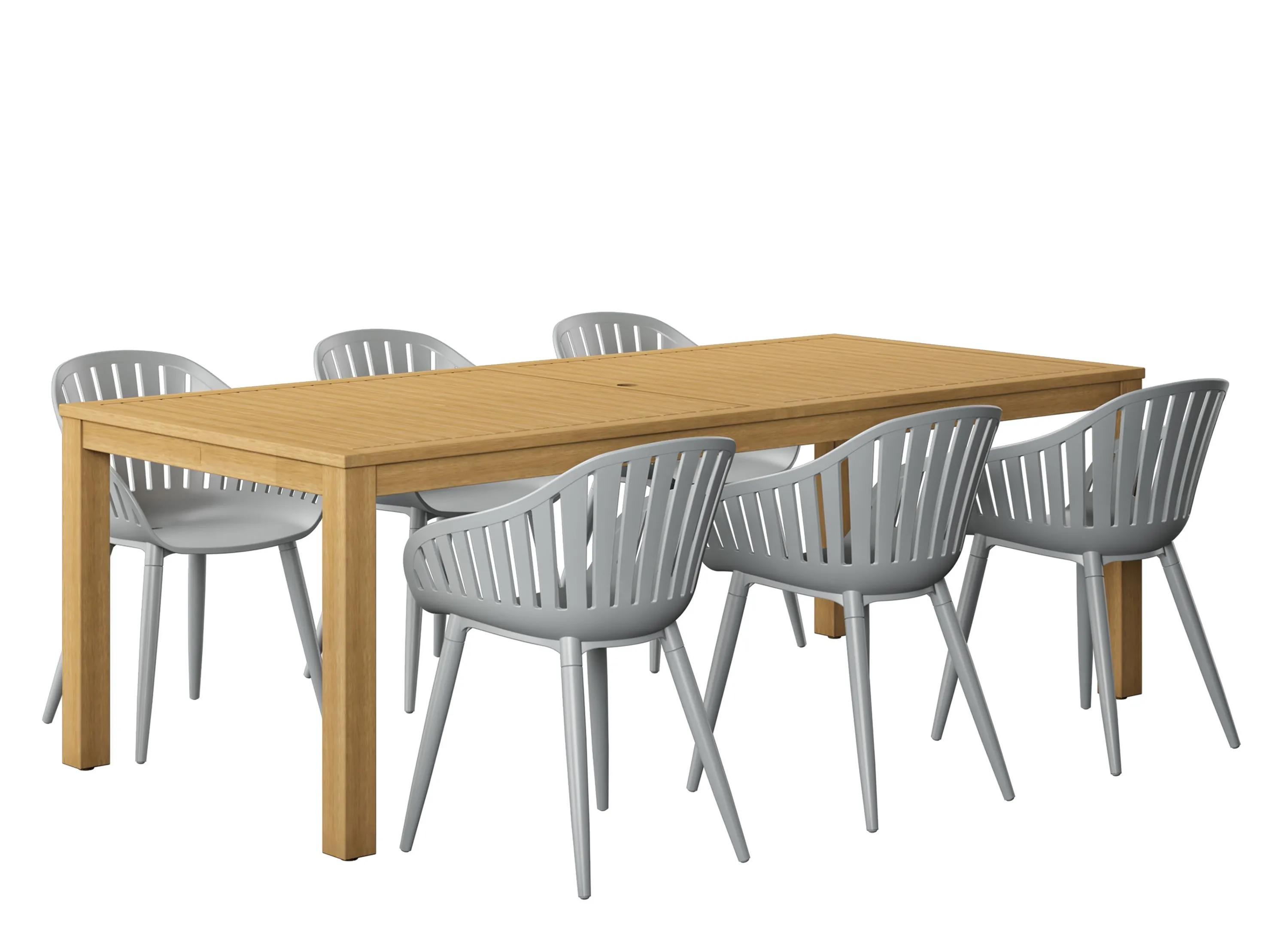 243293320 Amazonia 7-pc. Outdoor Rectangular Patio Dining Se sku 243293320