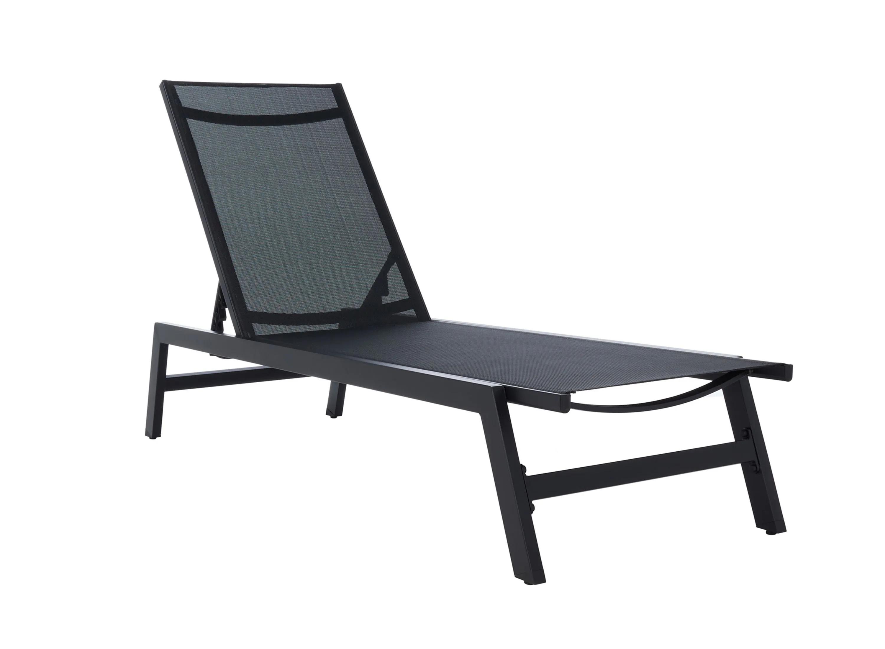 Augusta Home Fionne Sunlounger - Black