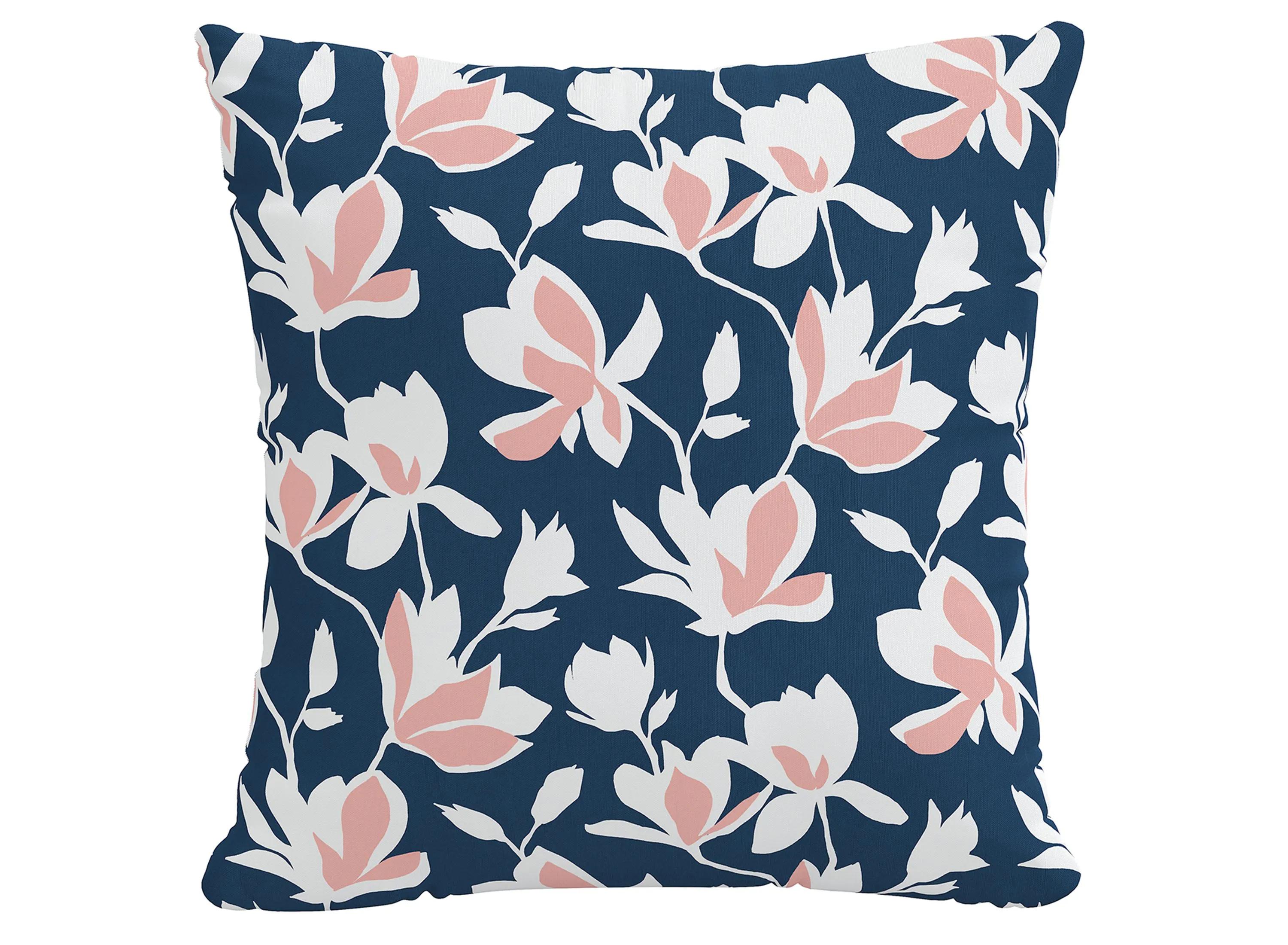 20 Outdoor Silhouette Floral Pillow