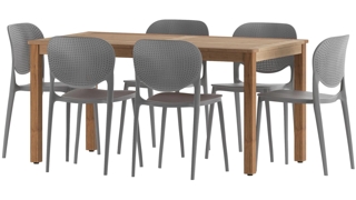 Amazonia Outdoor 7-pc. Teak Wood Dining Set