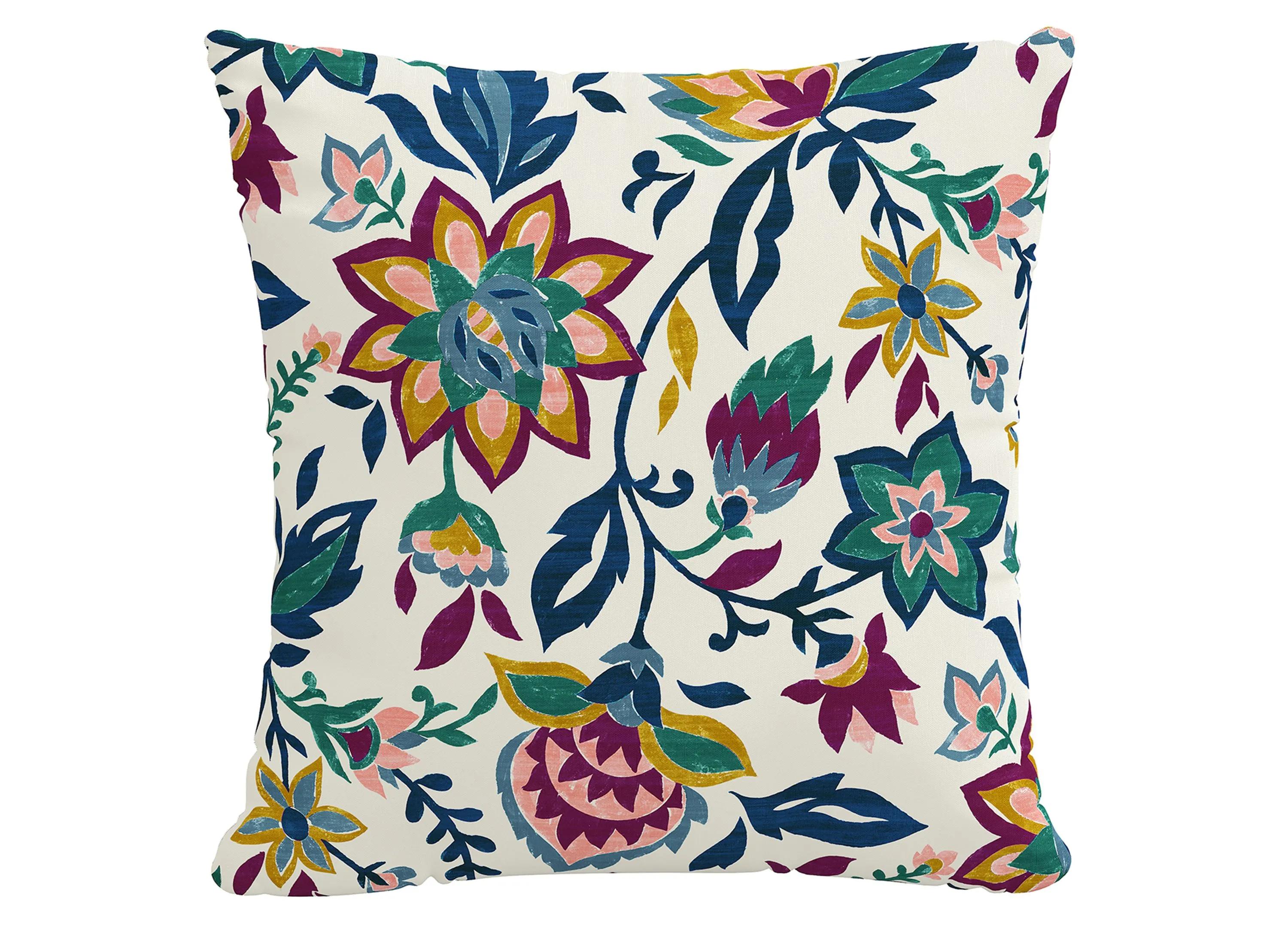 20 Outdoor Floral Jewel Pillow