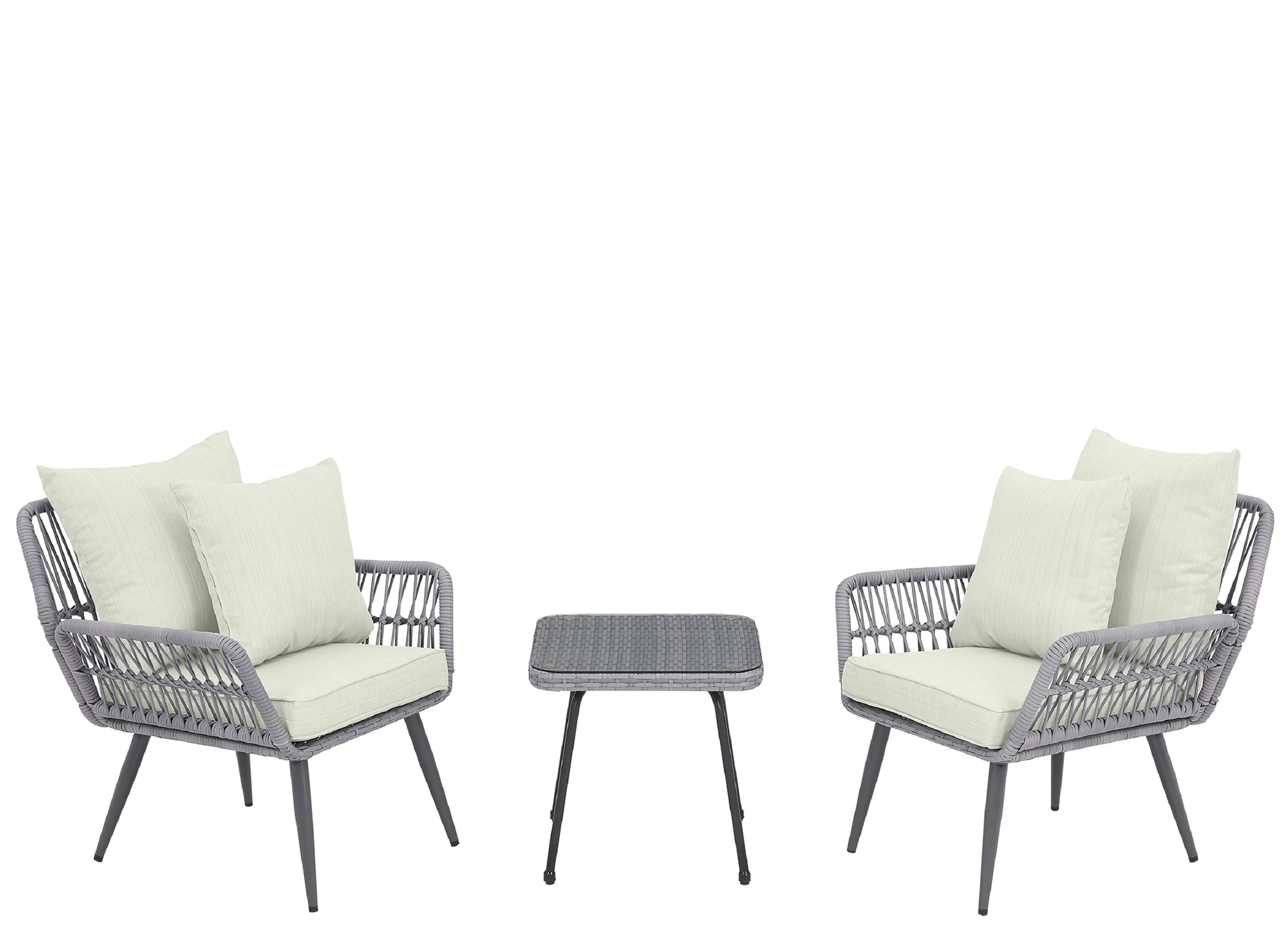 Cannes 3 Pc Outdoor Patio Set