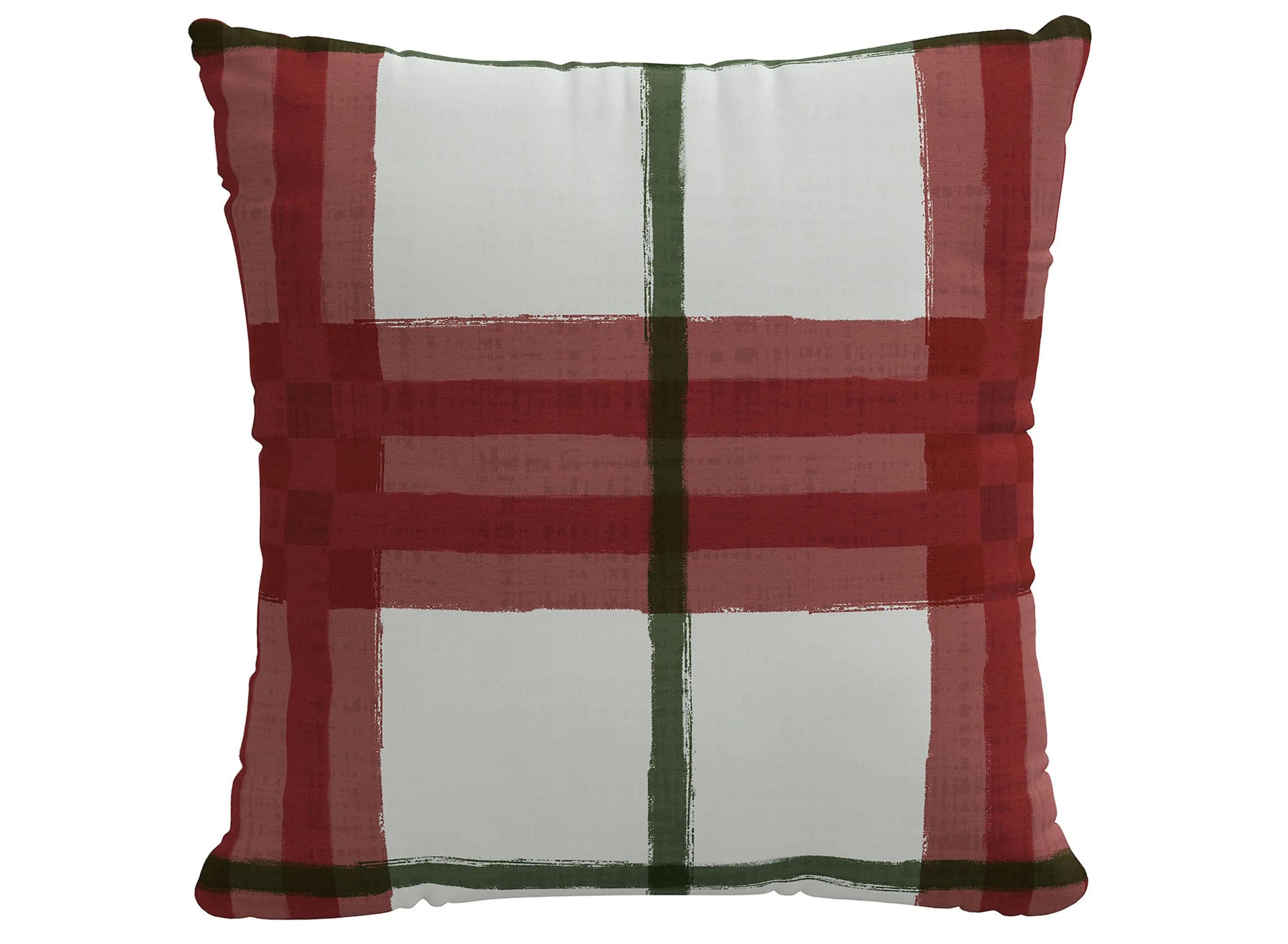 20 Holiday Plaid Pillow