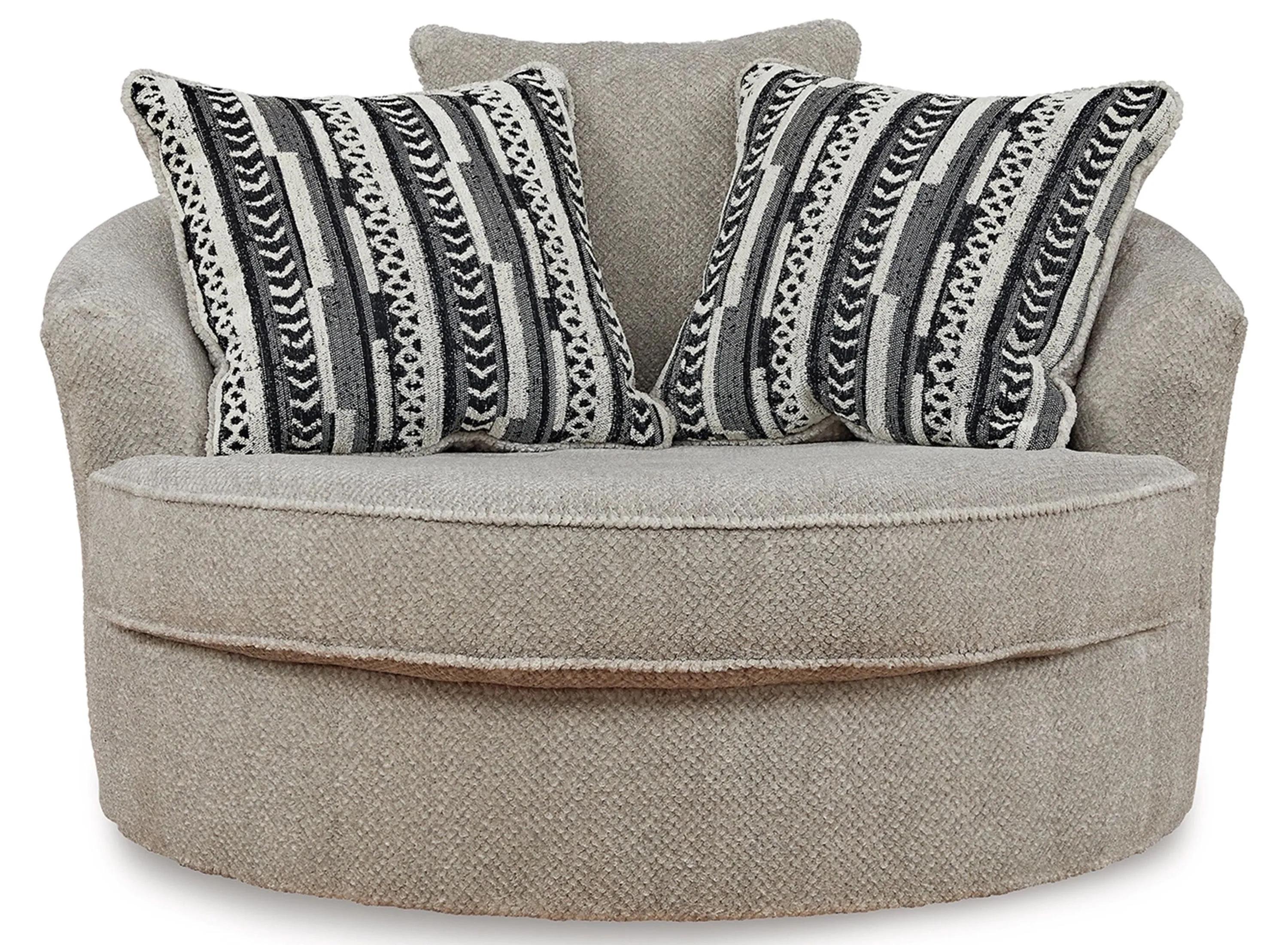 Calnita Oversized Swivel Accent Chair