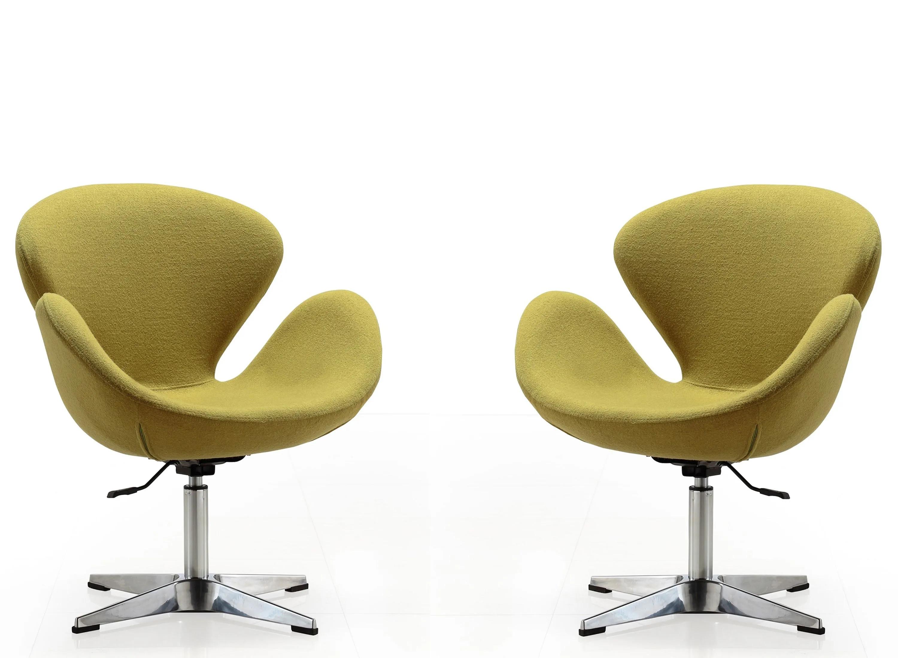 Raspberry Adjustable Swivel Chair (Set of 2)