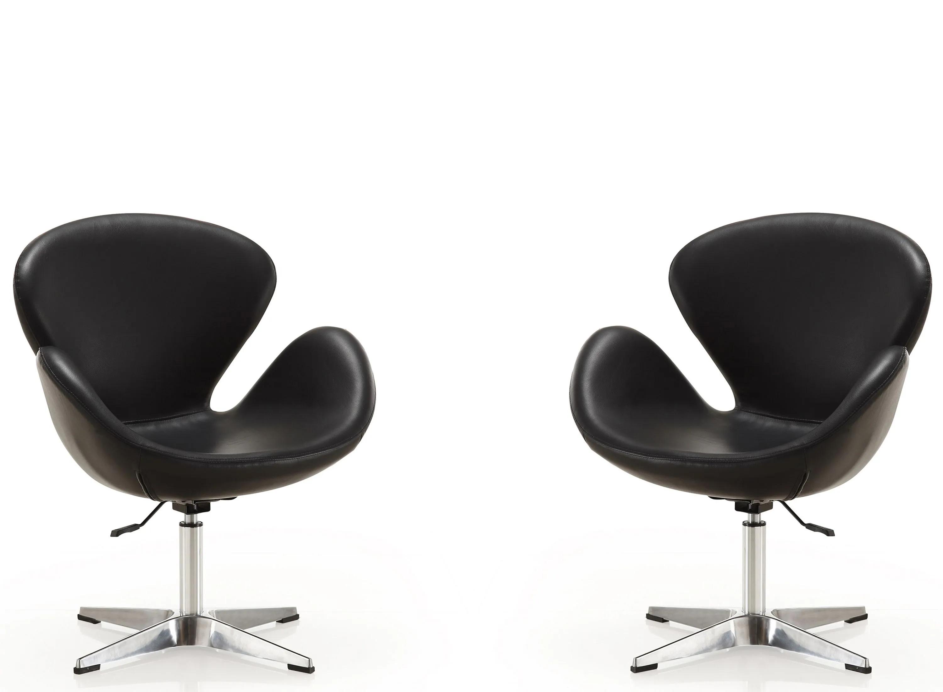 Raspberry Adjustable Swivel Chair (Set of 2)