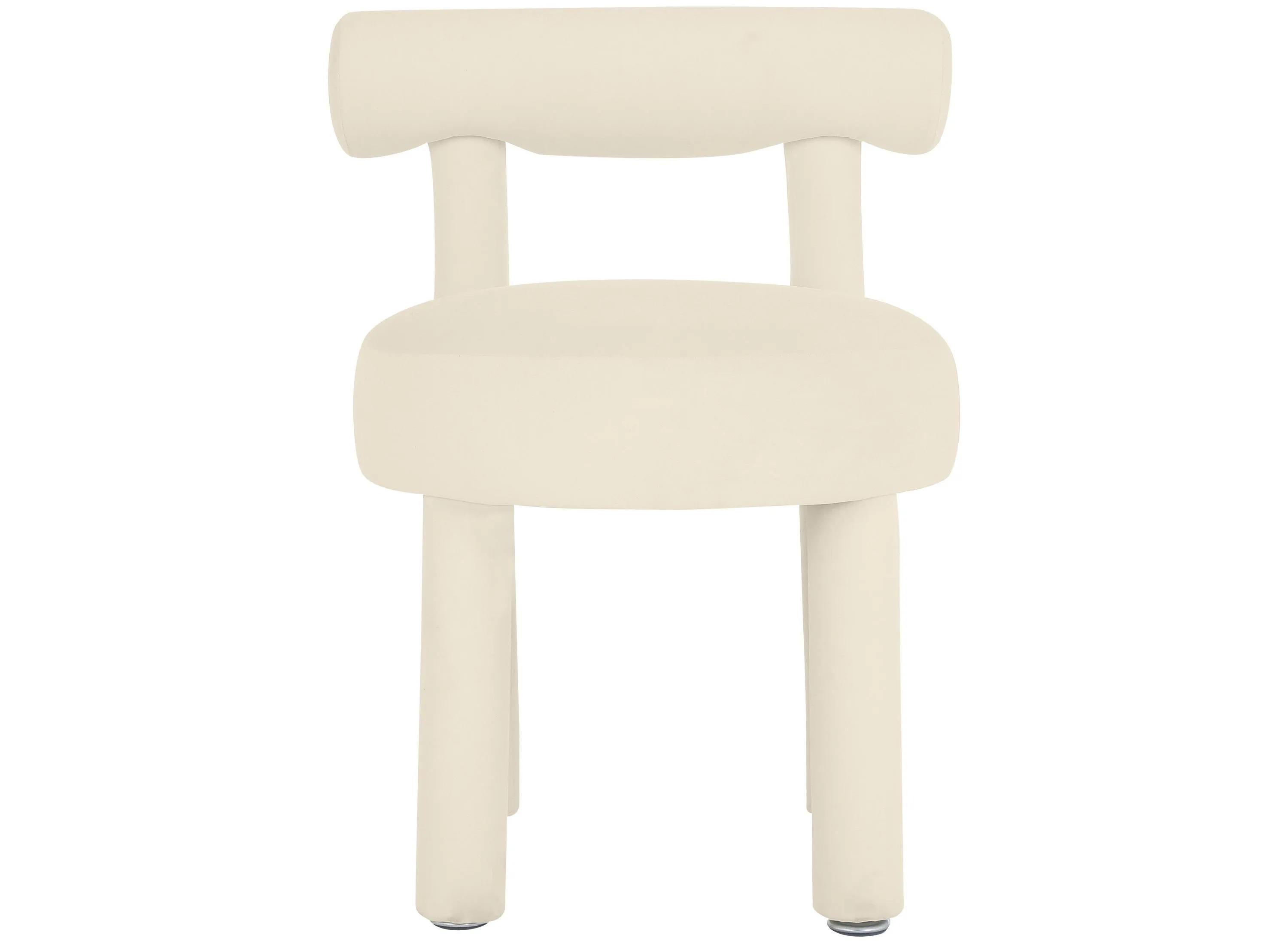 Carmel Cream Velvet Dining Chair
