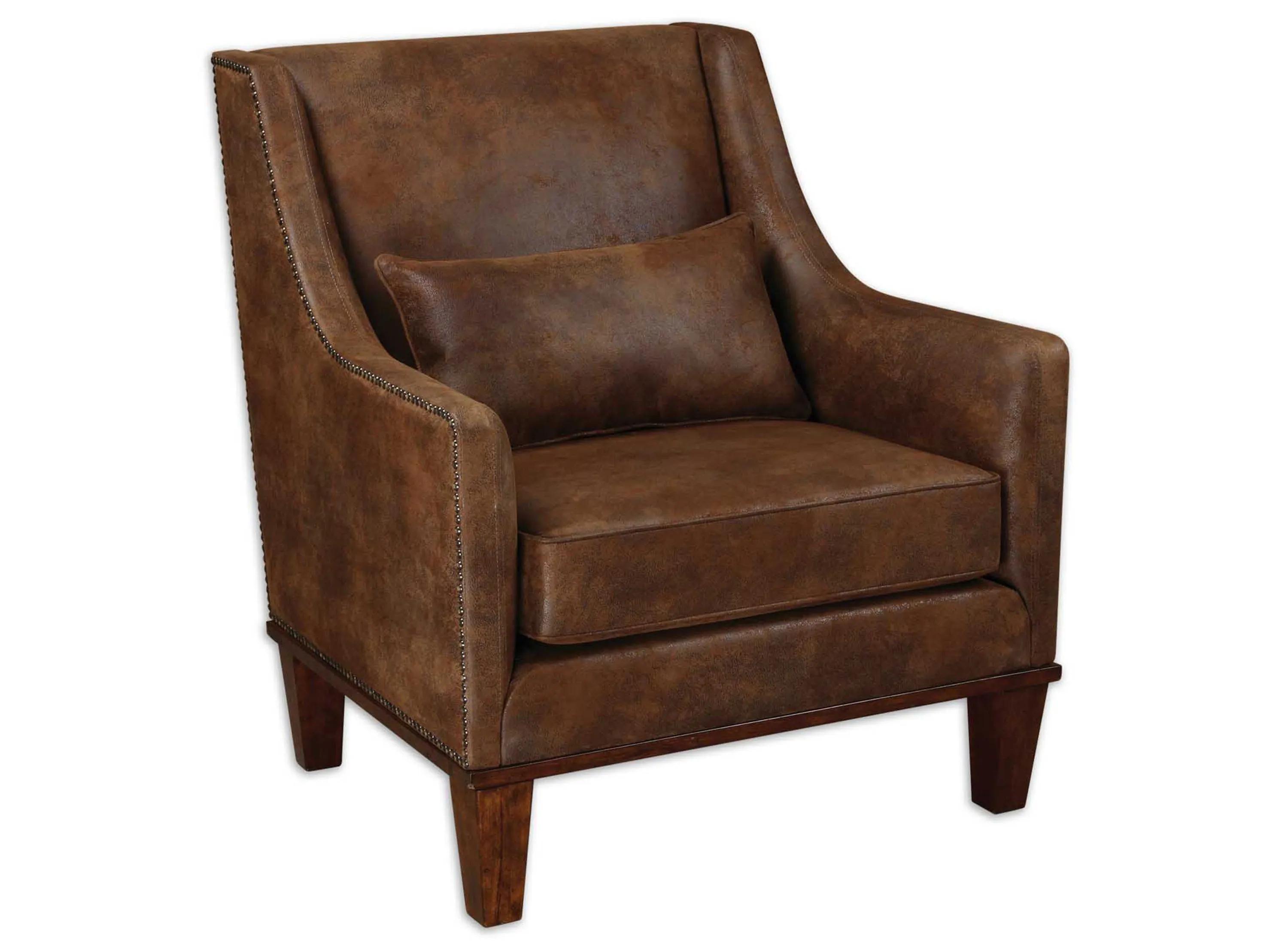 Clay Faux Leather Accent Chair