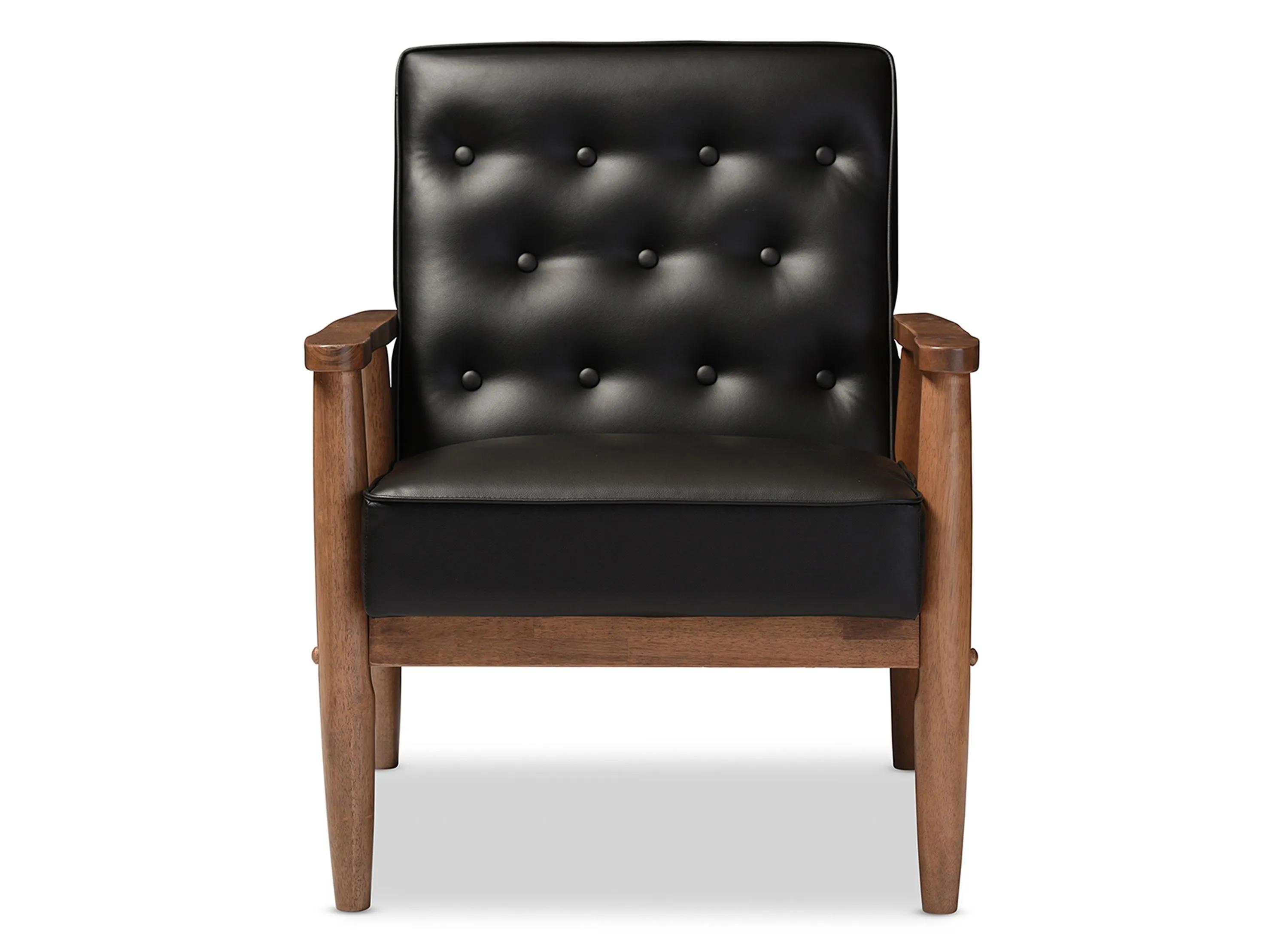 Baxton Studio Sorrento Mid-Century Modern Lounge Chair