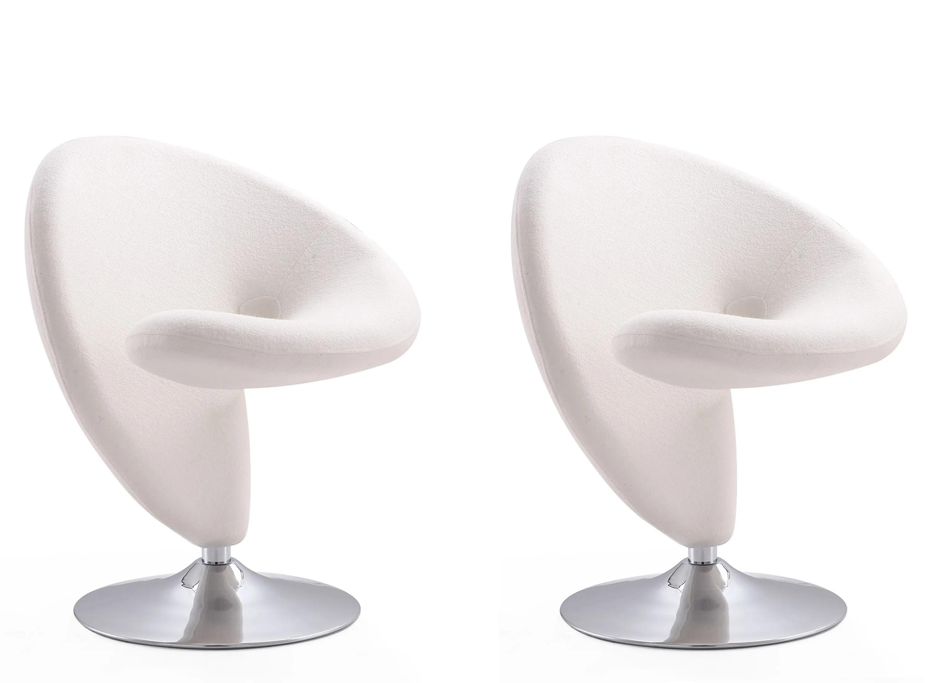 Curl Swivel Accent Chair (Set of 2)