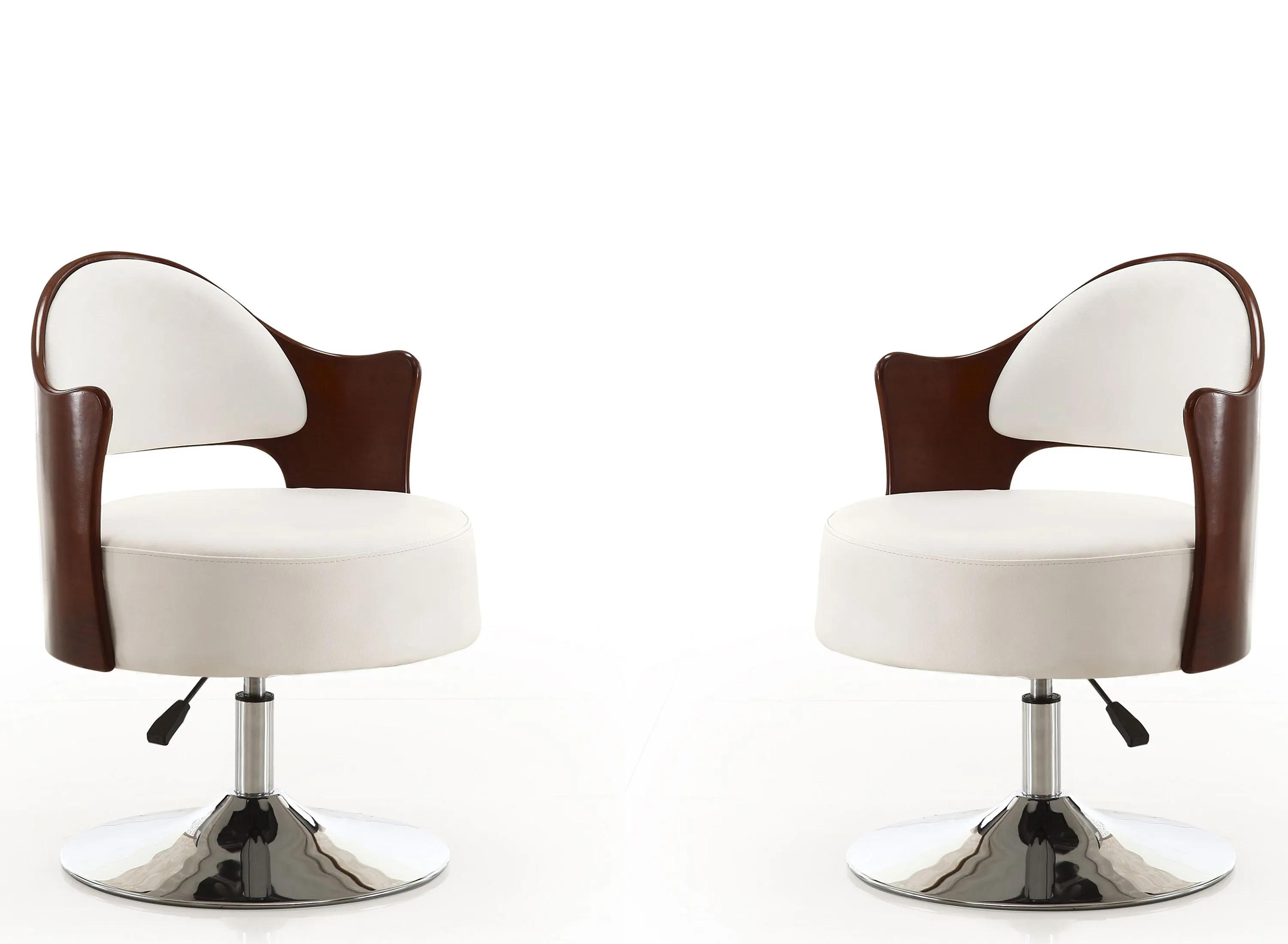 Bopper Adjustable Height Swivel Accent Chair (Set of 2)