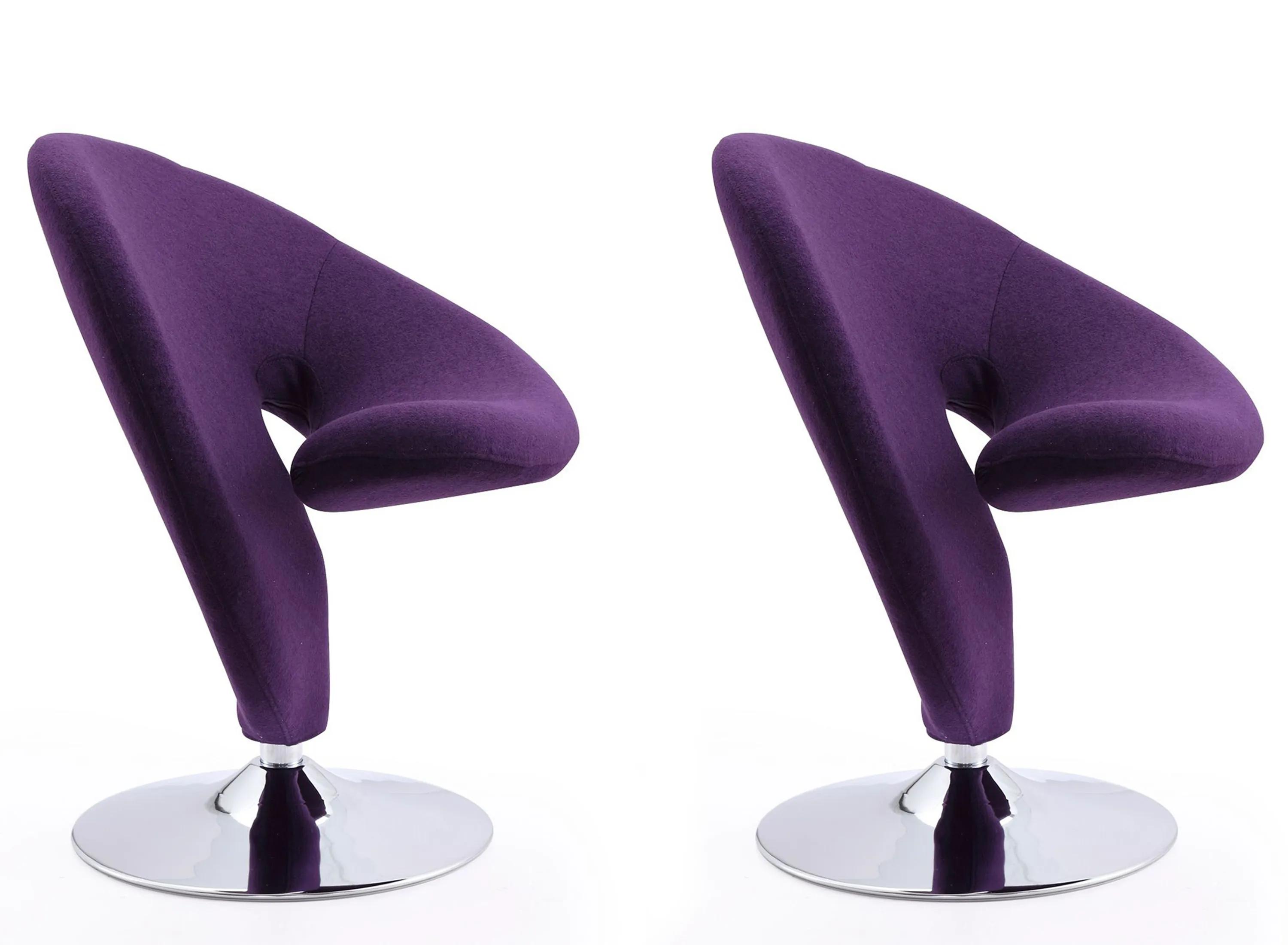 Curl Swivel Accent Chair (Set of 2)