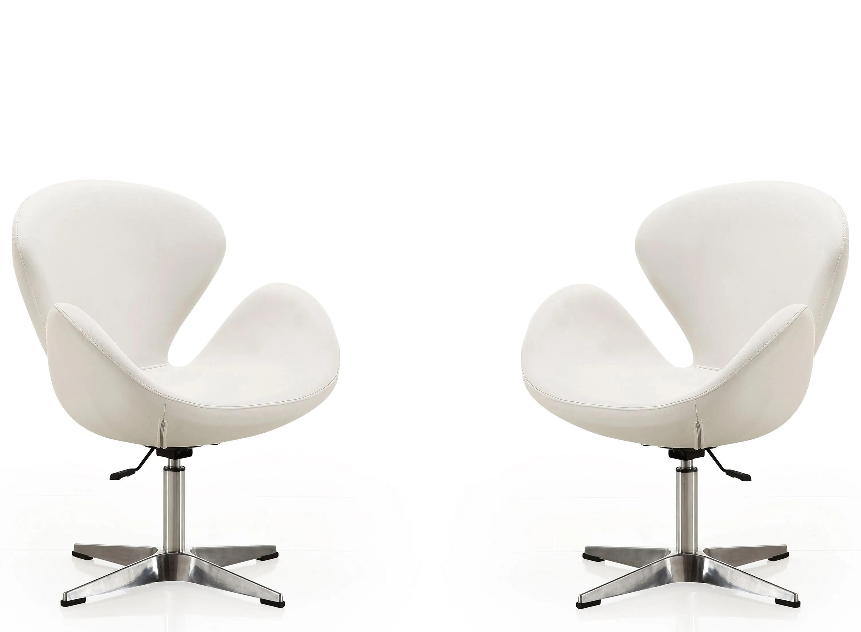 Raspberry Adjustable Swivel Chair (Set of 2)