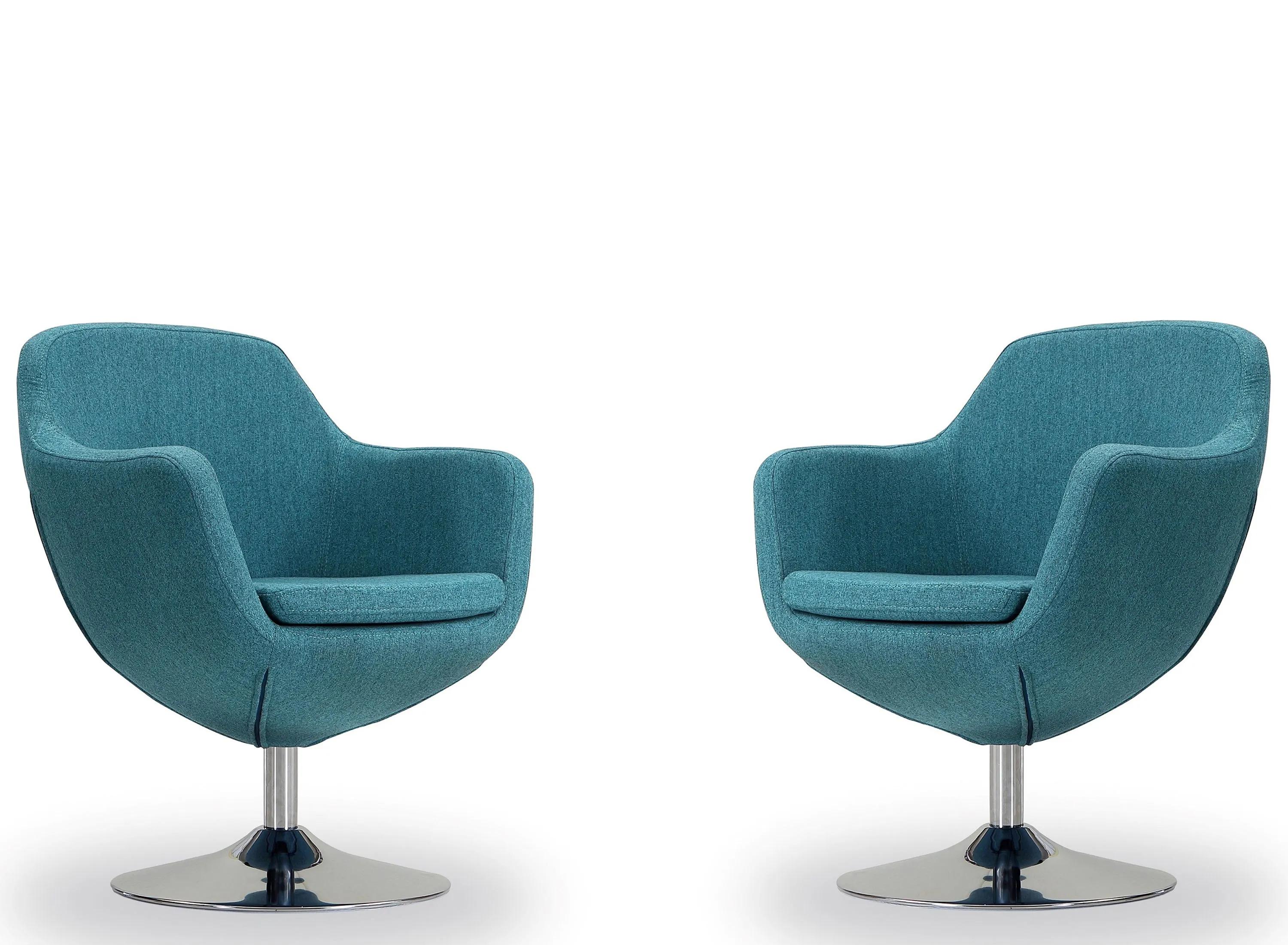 258289570 Caisson Swivel Accent Chair (Set of 2) sku 258289570