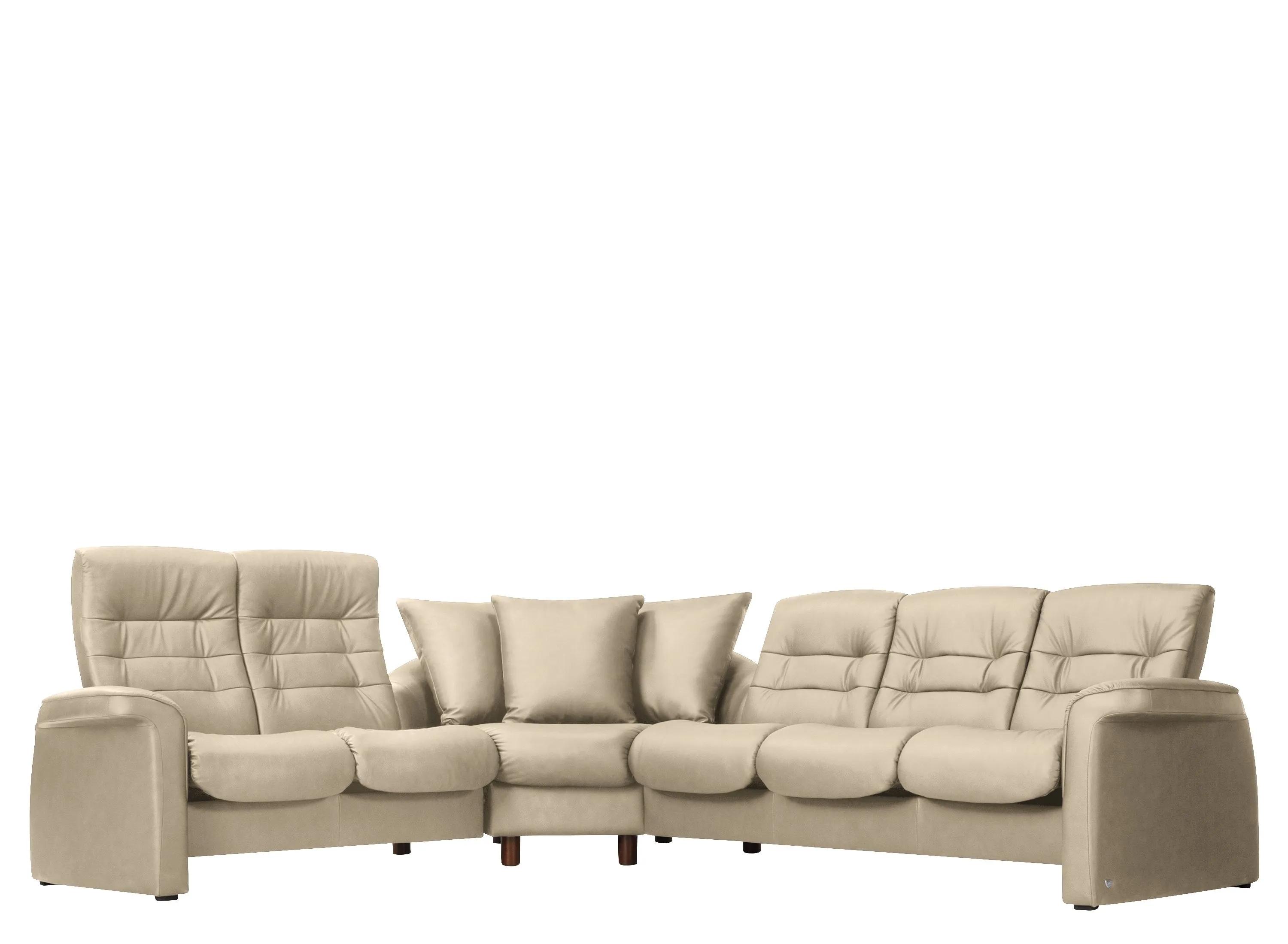 Stressless Sapphire 3-pc. Leather Reclining Sectional Sofa