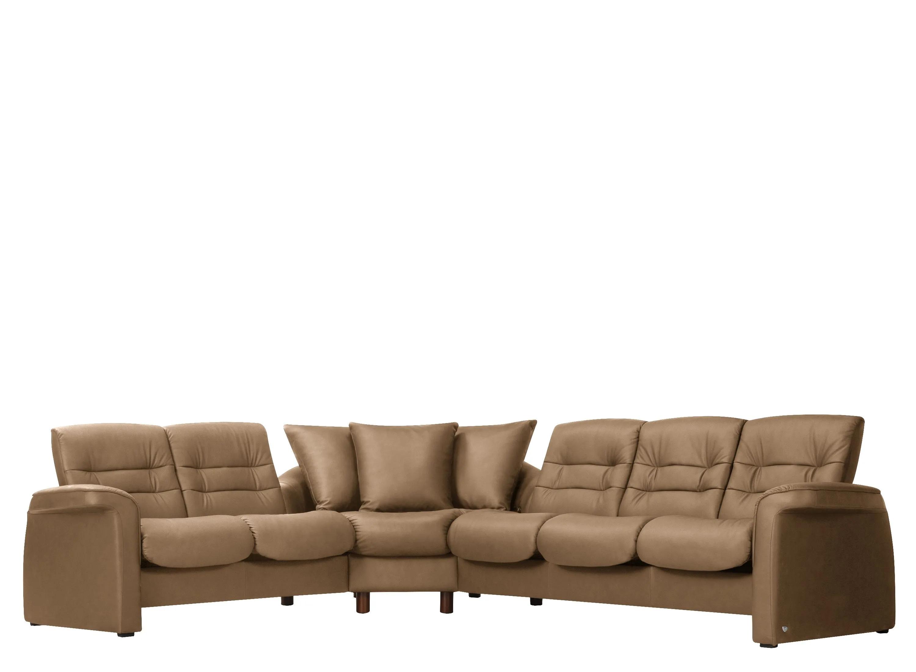 Stressless Sapphire 3-pc. Leather Reclining Sectional Sofa
