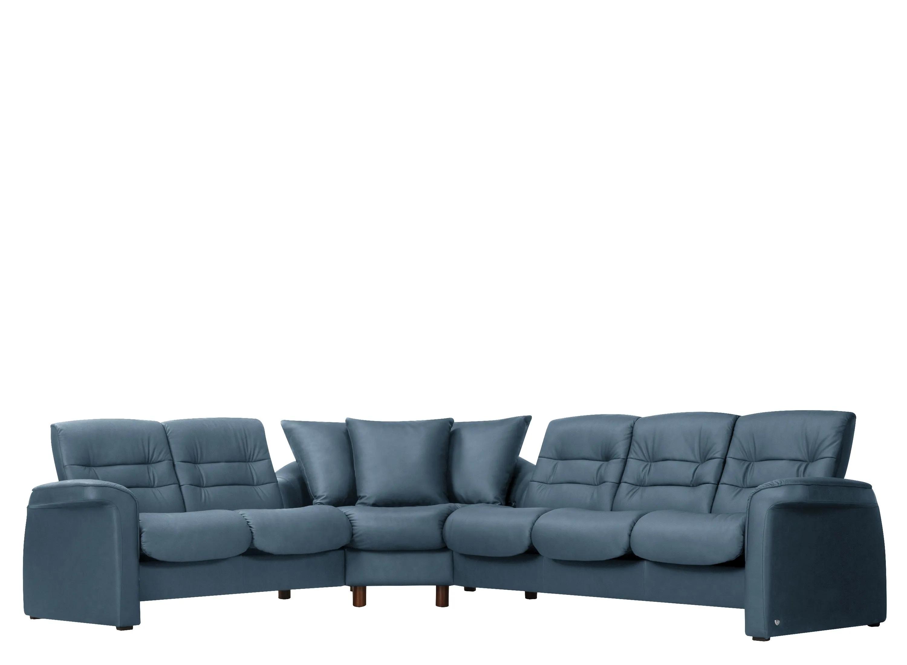 Stressless Sapphire 3-pc. Leather Reclining Sectional Sofa