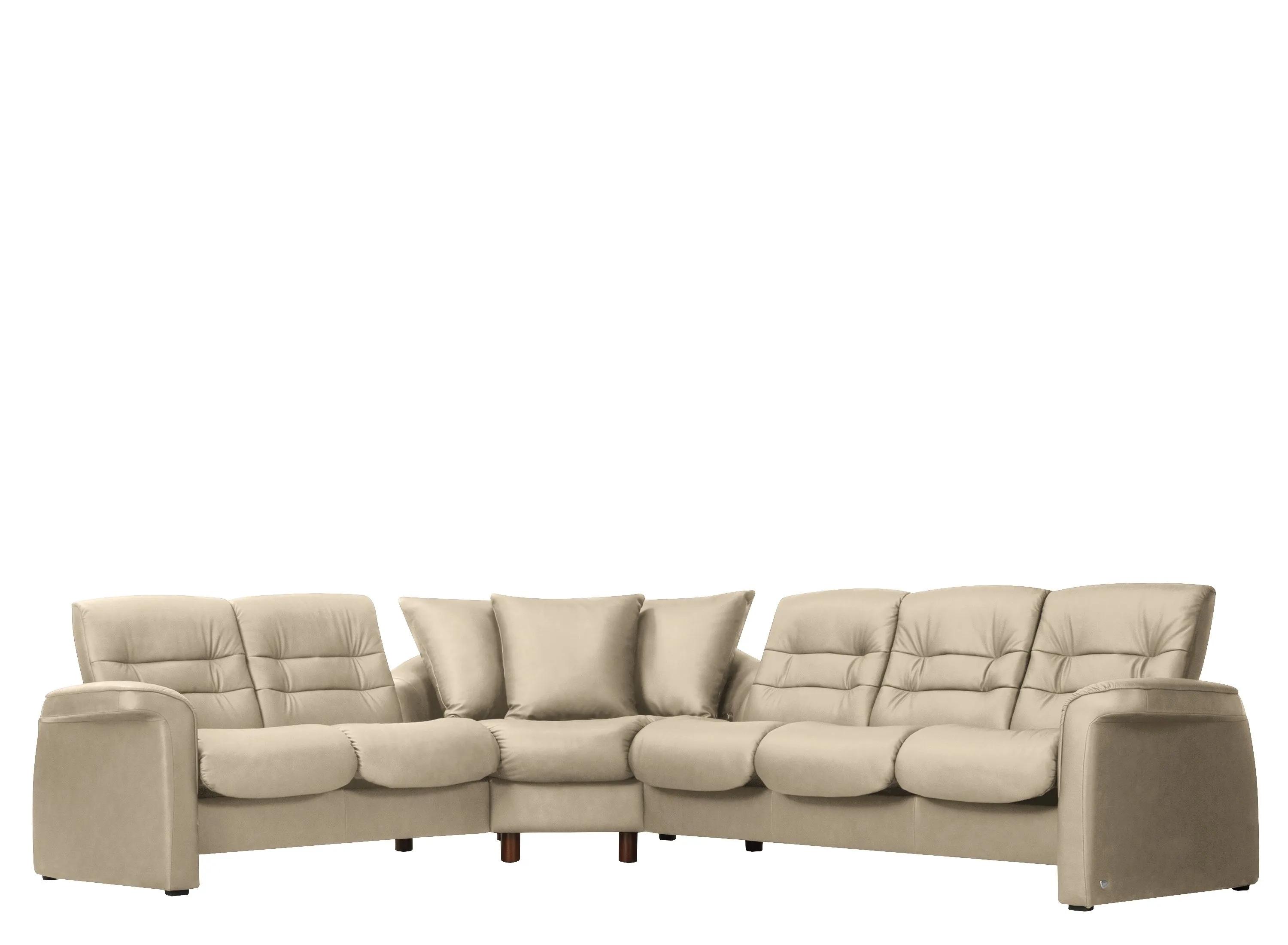 Stressless Sapphire 3-pc. Leather Reclining Sectional Sofa