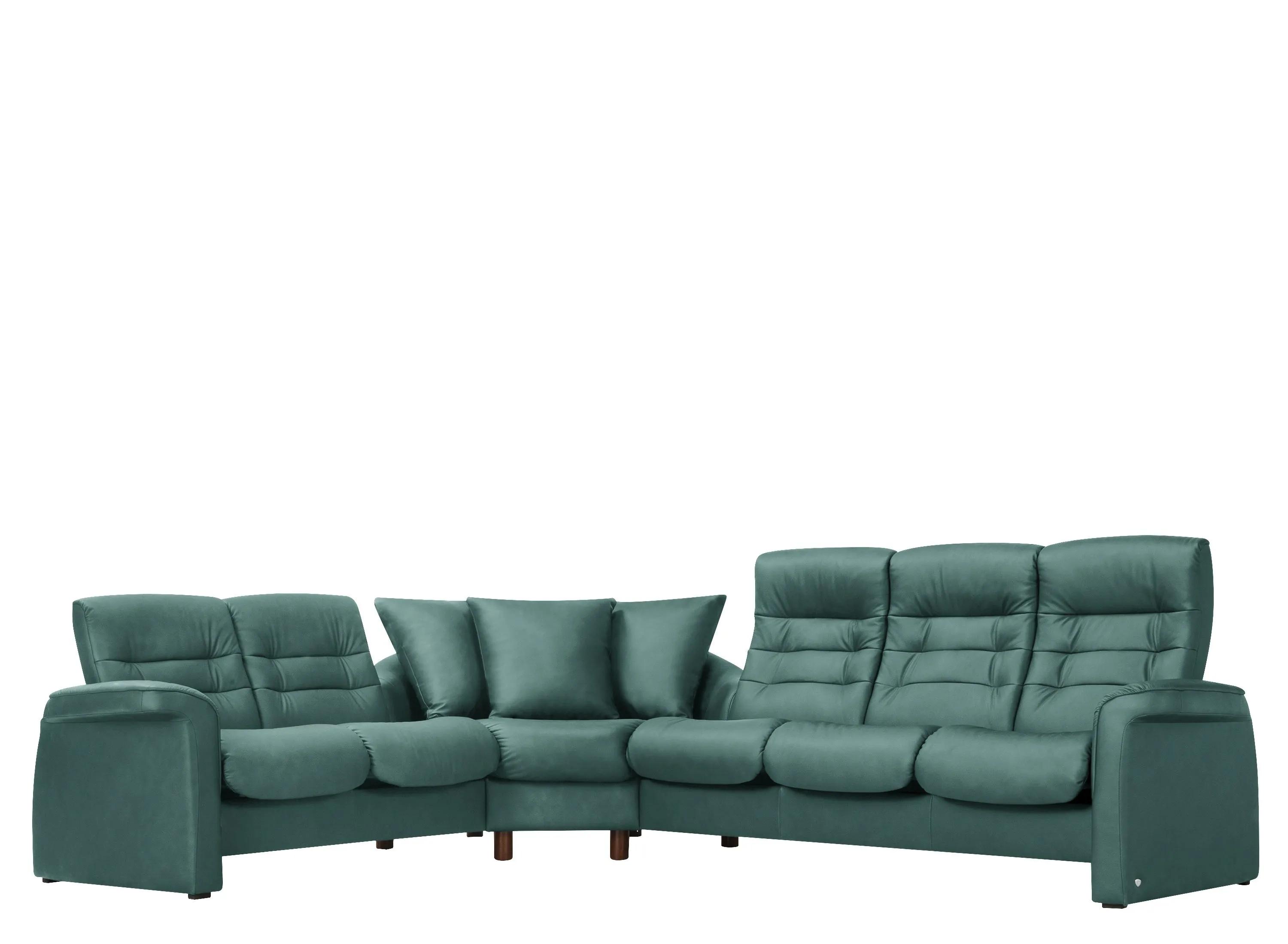 Stressless Sapphire 3-pc. Leather Reclining Sectional Sofa