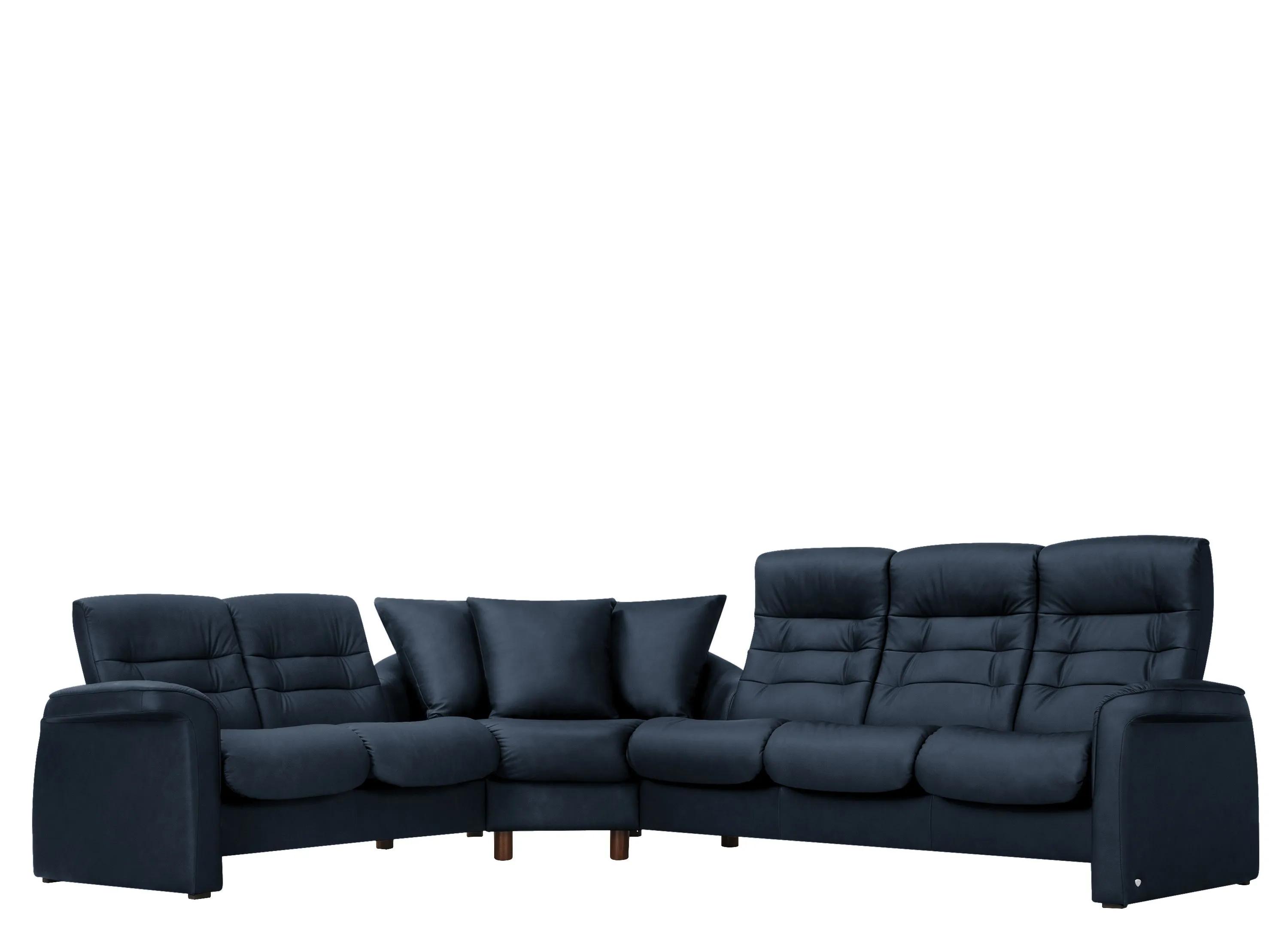 Stressless Sapphire 3-pc. Leather Reclining Sectional Sofa