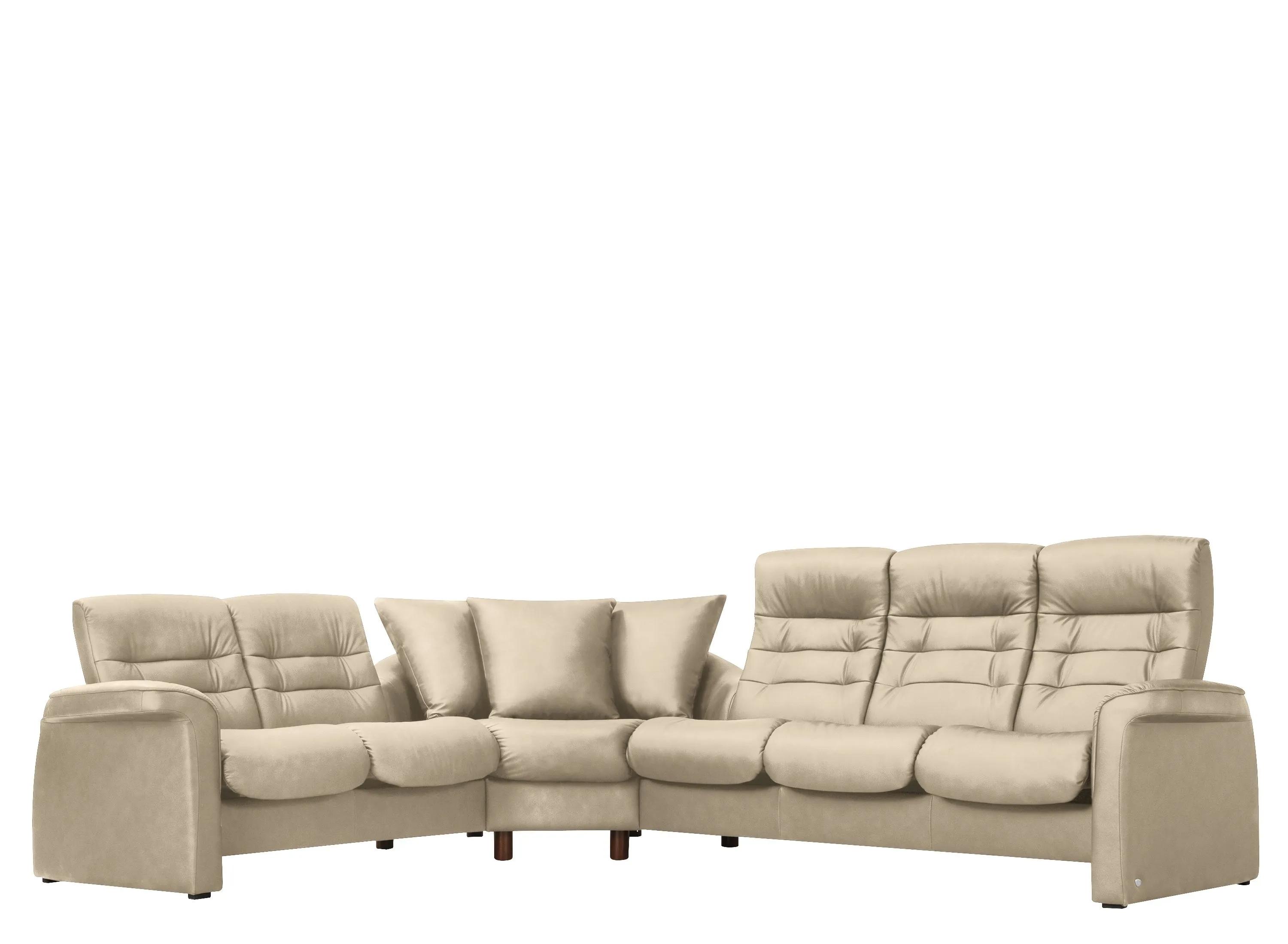 Stressless Sapphire 3-pc. Leather Reclining Sectional Sofa
