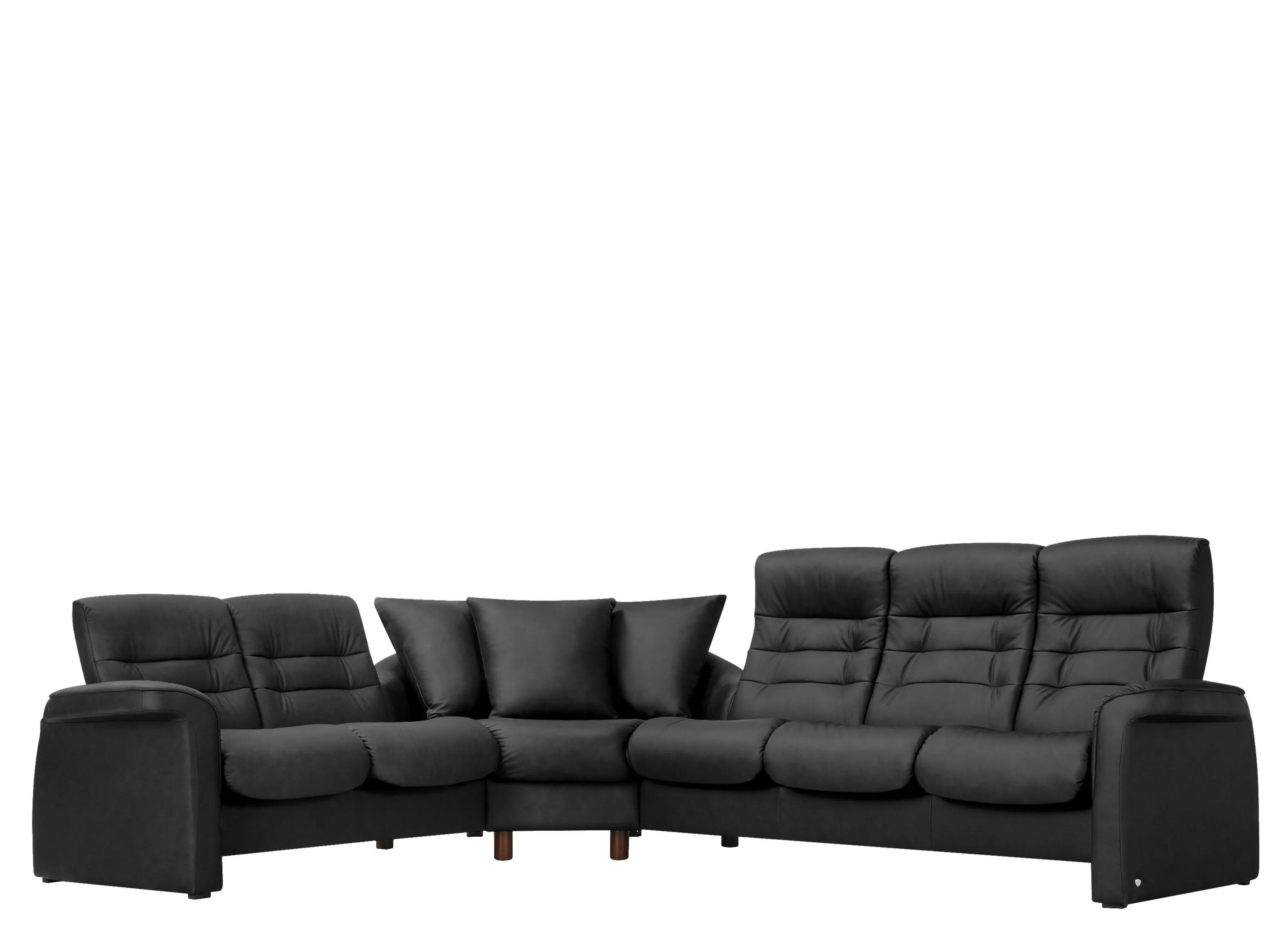 Stressless Sapphire 3-pc. Leather Reclining Sectional Sofa