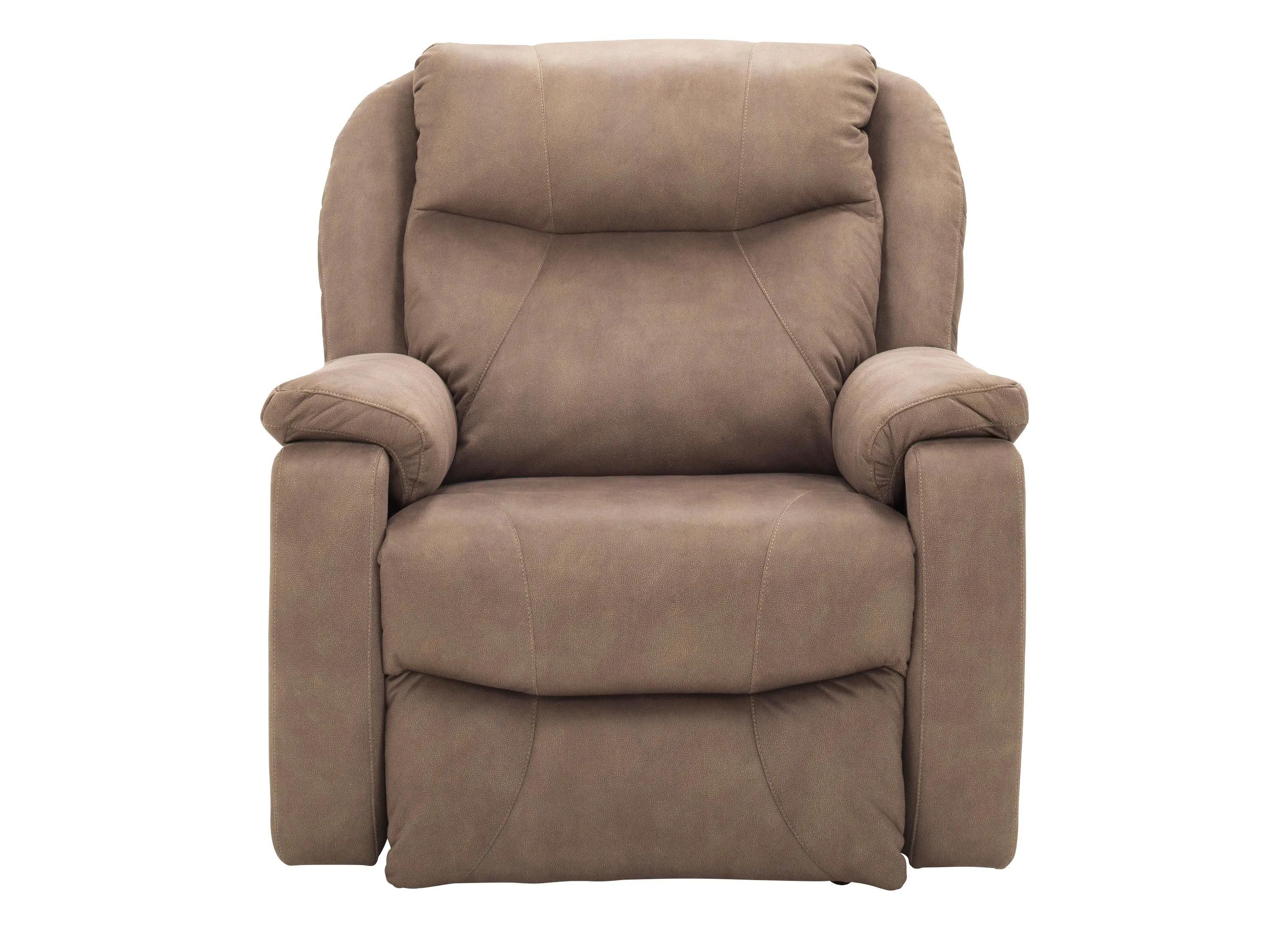 Leon Microfiber Power Recliner w/ Power Headrest, Lumbar, Heat