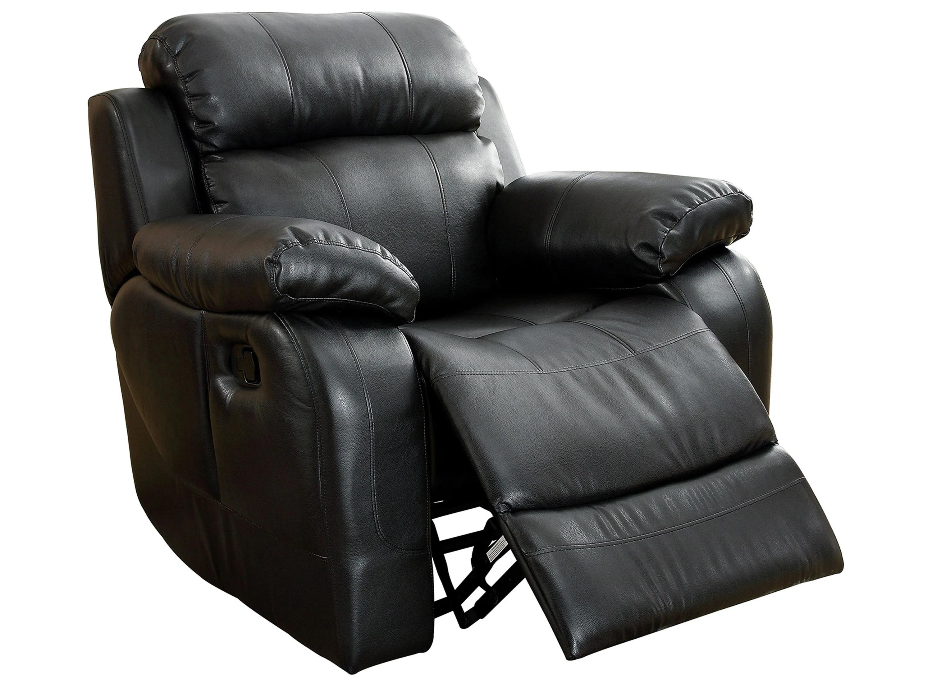 Marille Black Glider Reclining Chair