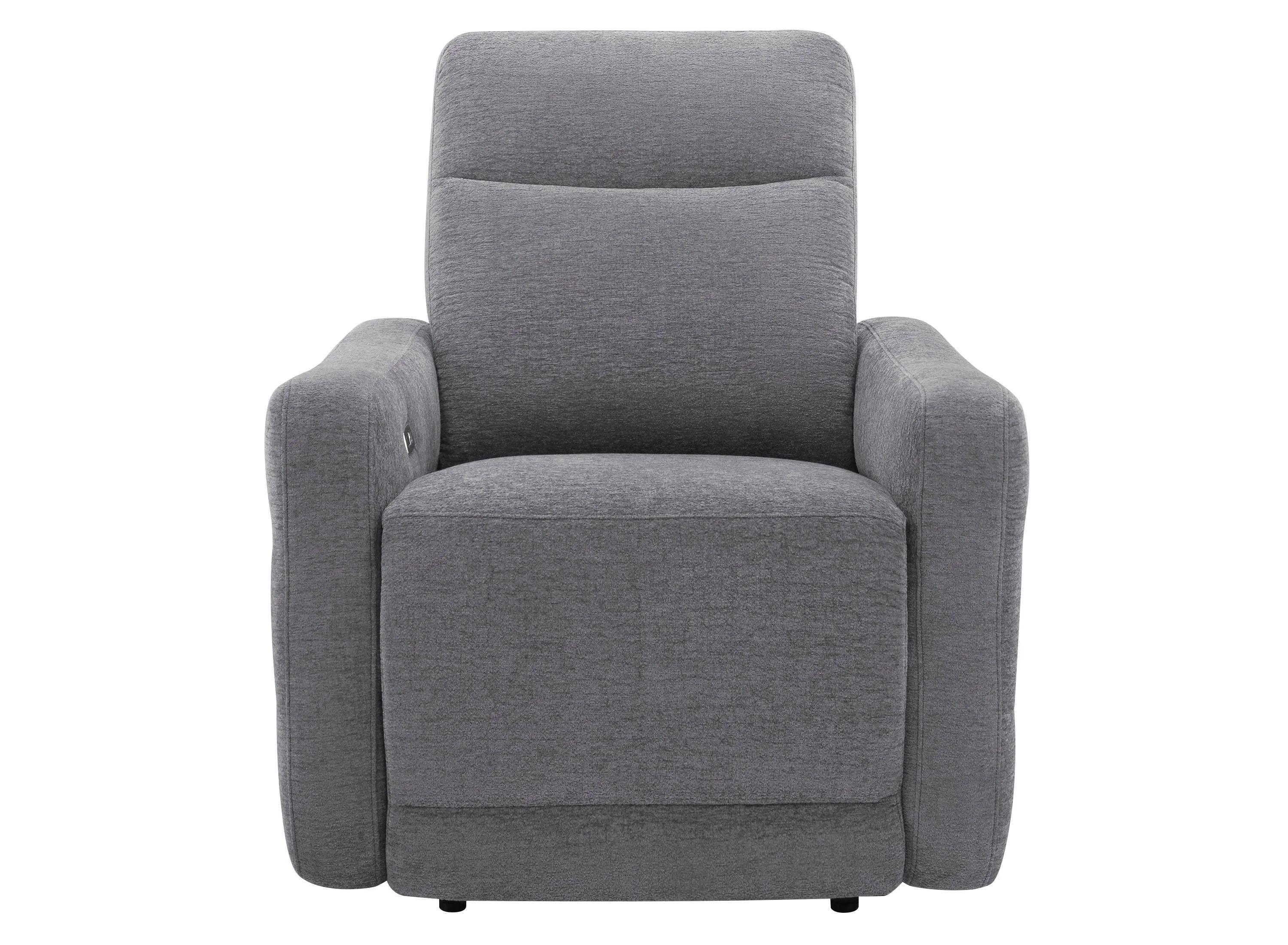 Yardley Chenille Power Recliner With Power Headrest And Lay Flat