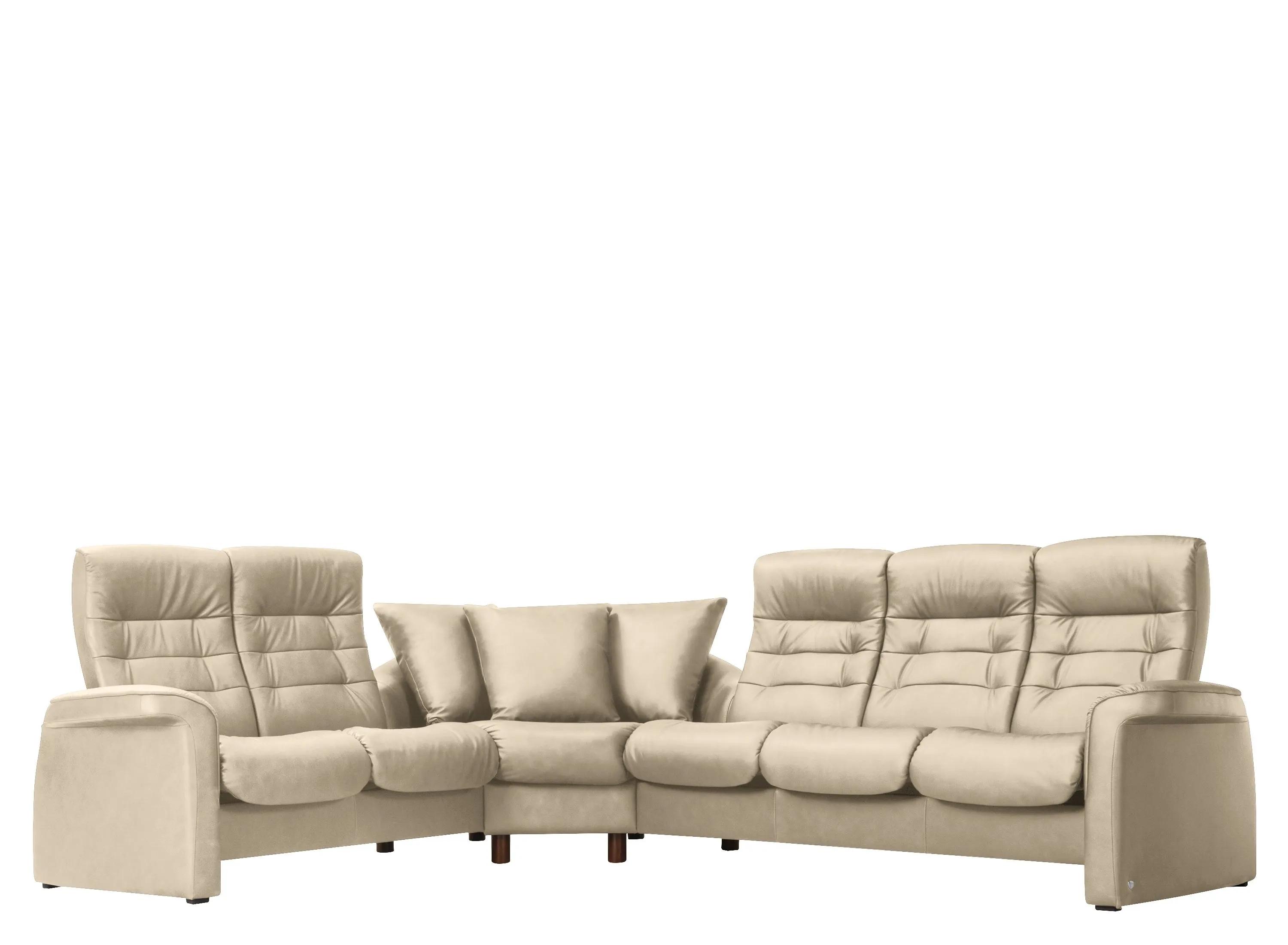 Stressless Sapphire 3-pc. Leather Reclining Sectional Sofa