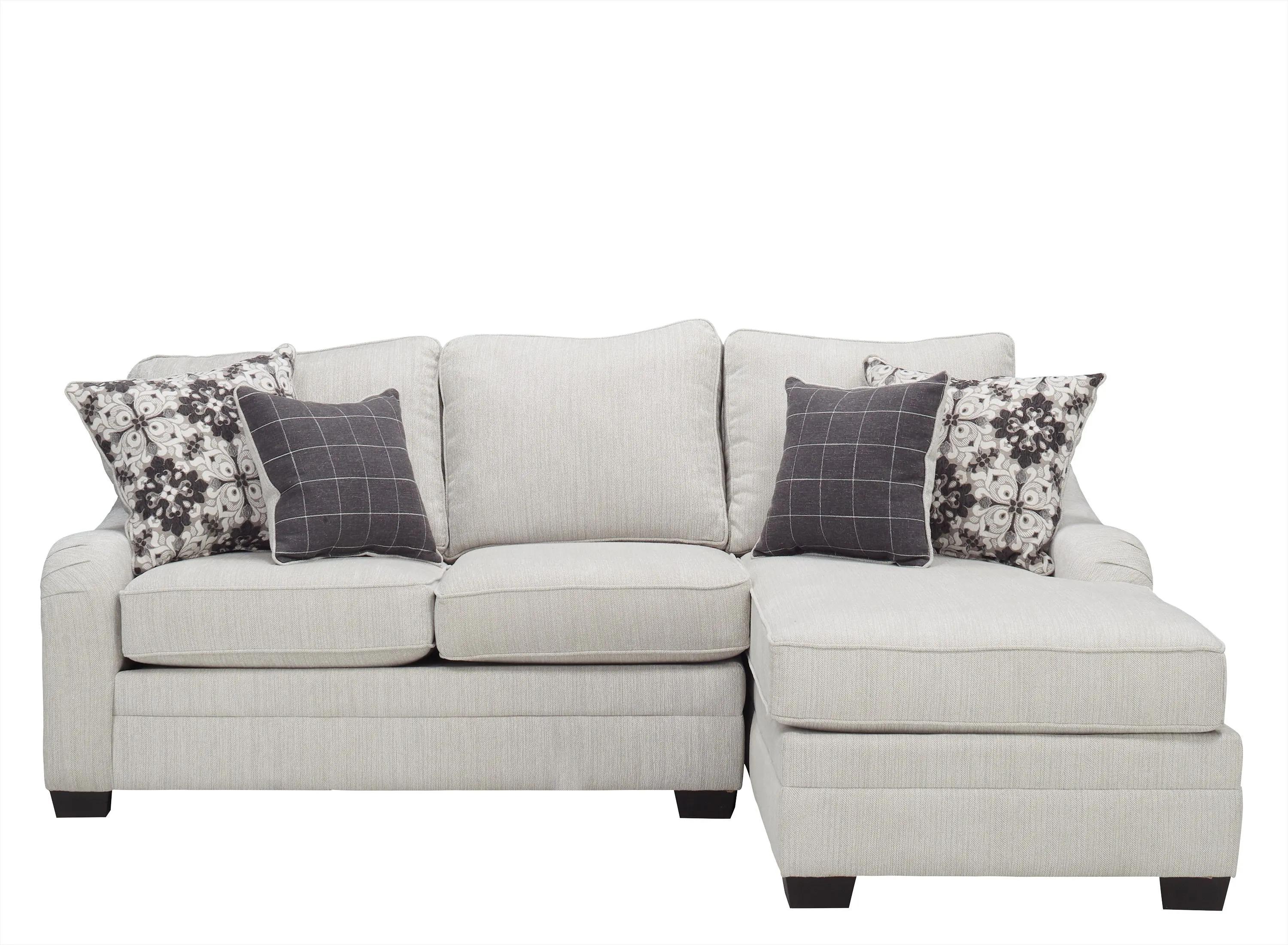 290033136 Caid 2-pc. Chenille Sectional Sofa sku 290033136