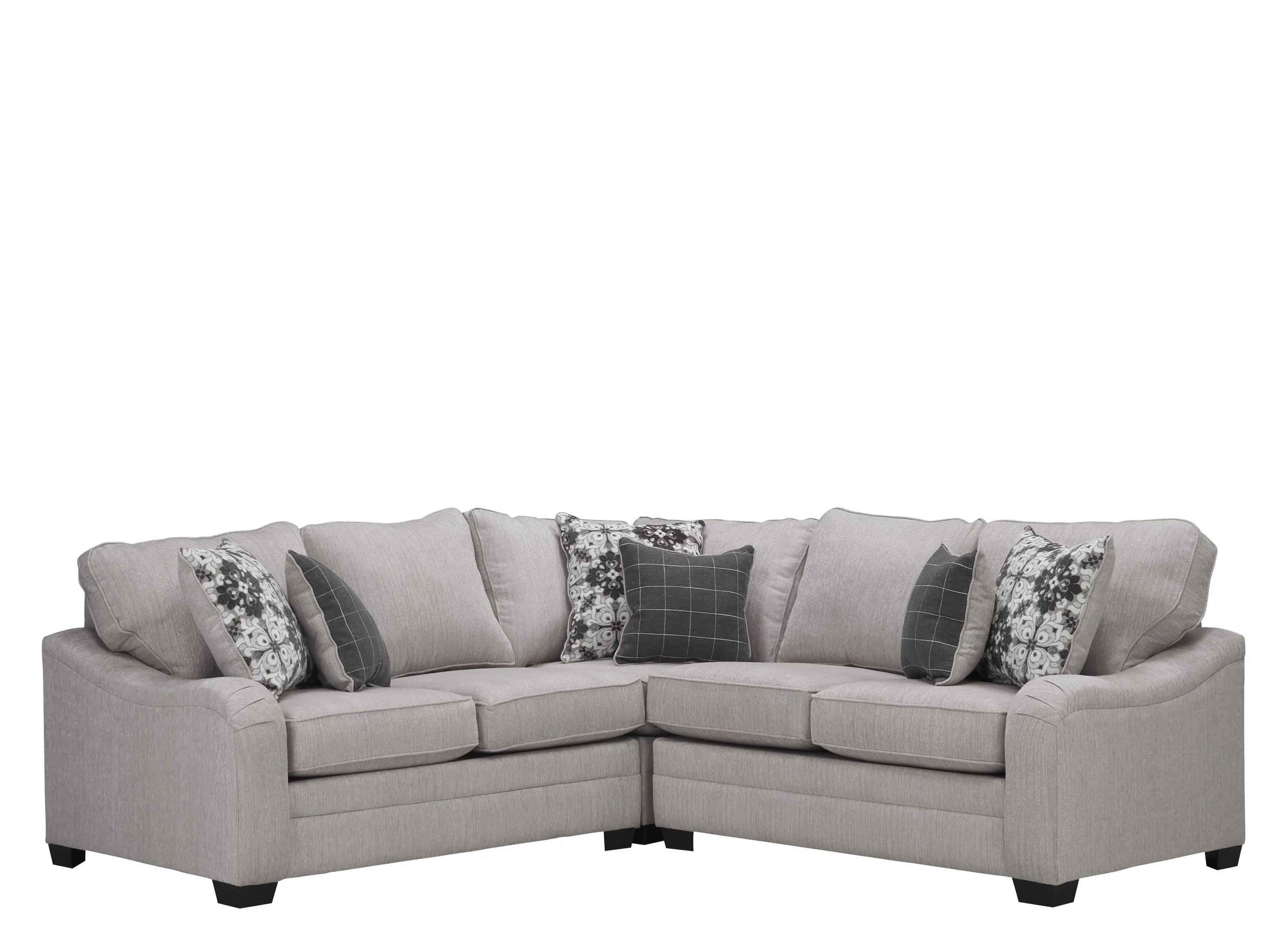 Caid 3-pc. Chenille Sectional