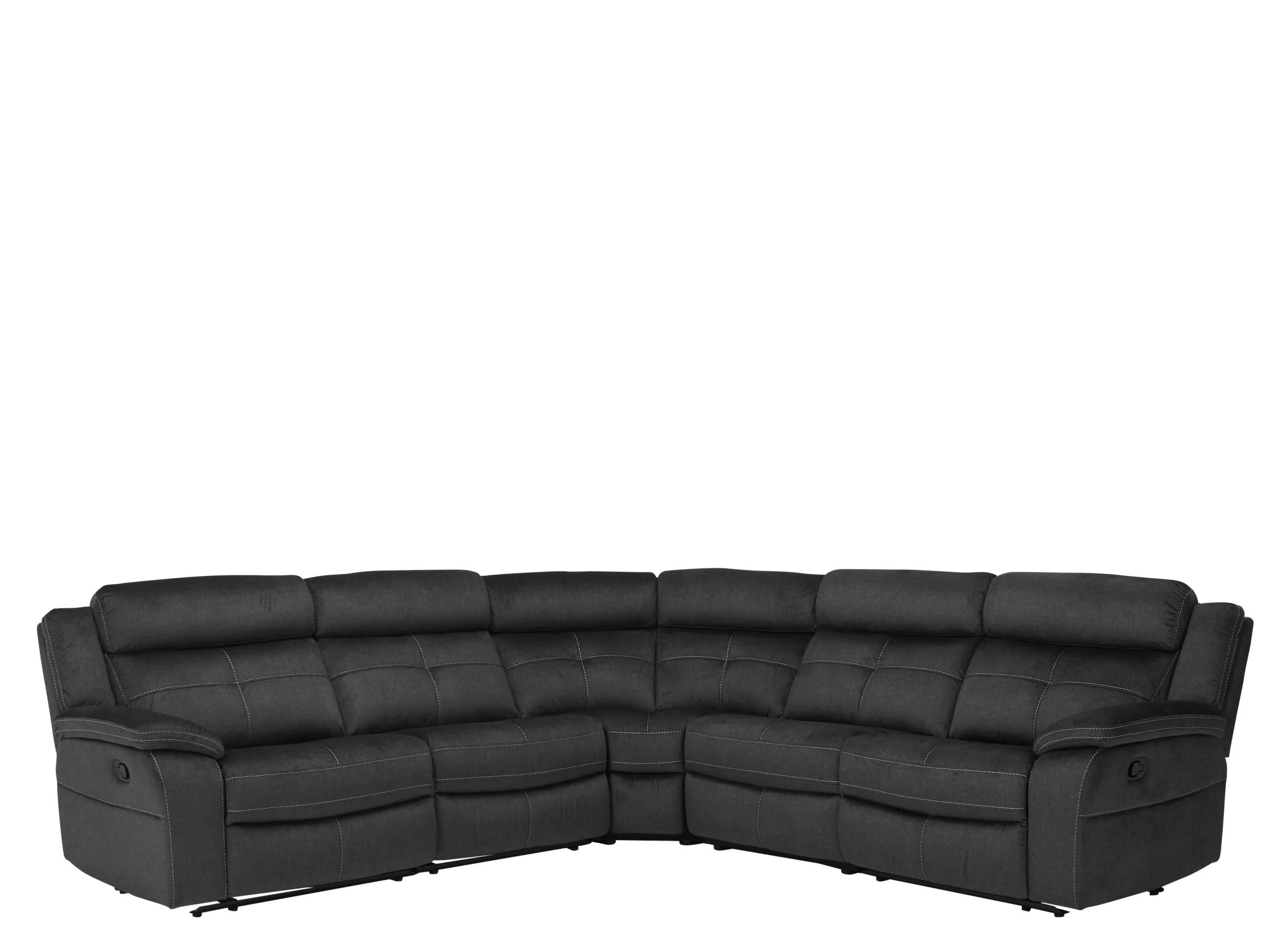 Lugano Microfiber 5-pc. Reclining Sectional