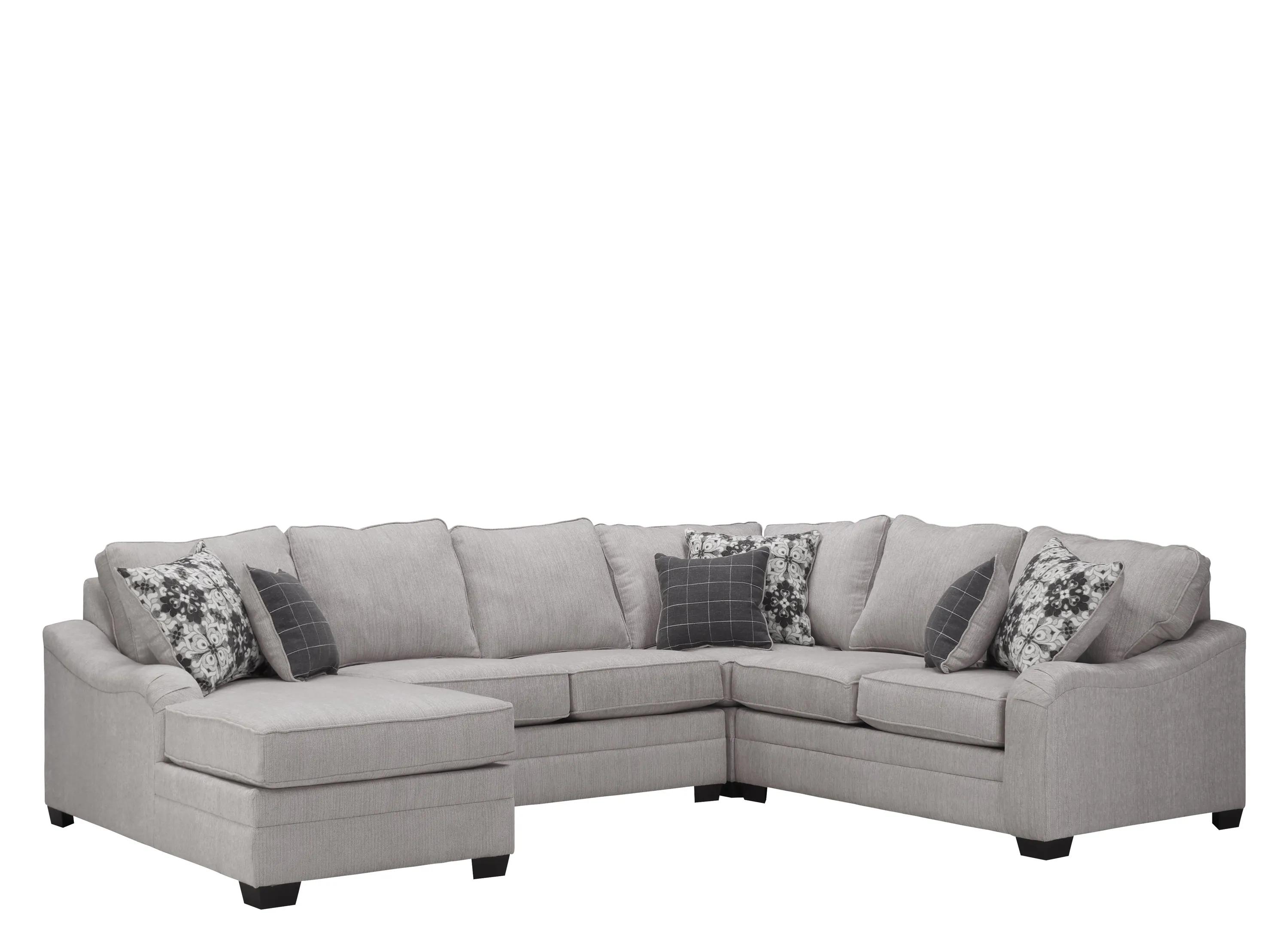 294033142 Caid 4-pc. Chenille Sectional sku 294033142