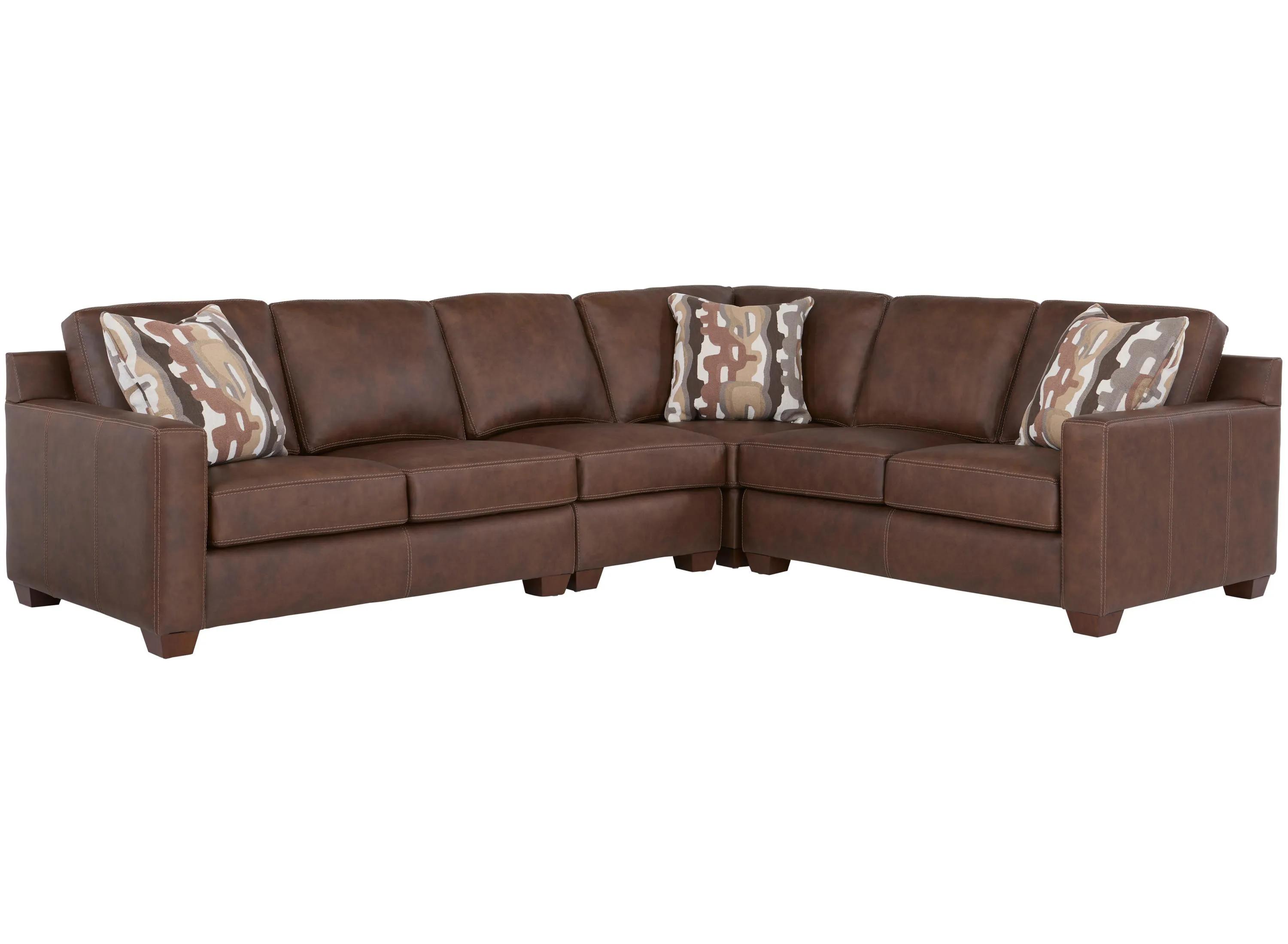 Quinton 4-pc. Leather Sectional