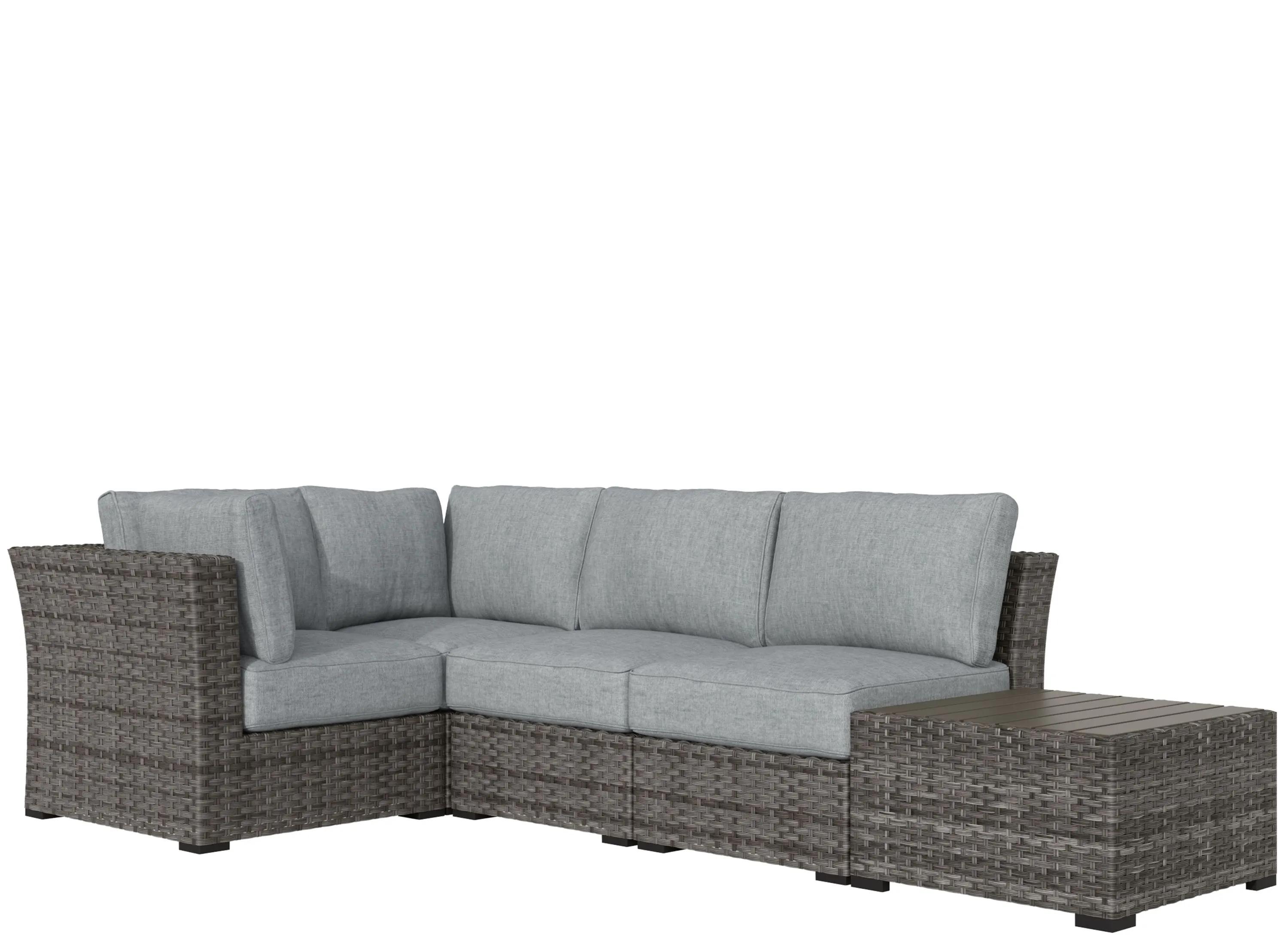 Palm Isle 4-pc. Outdoor Modular w/ Cocktail Table