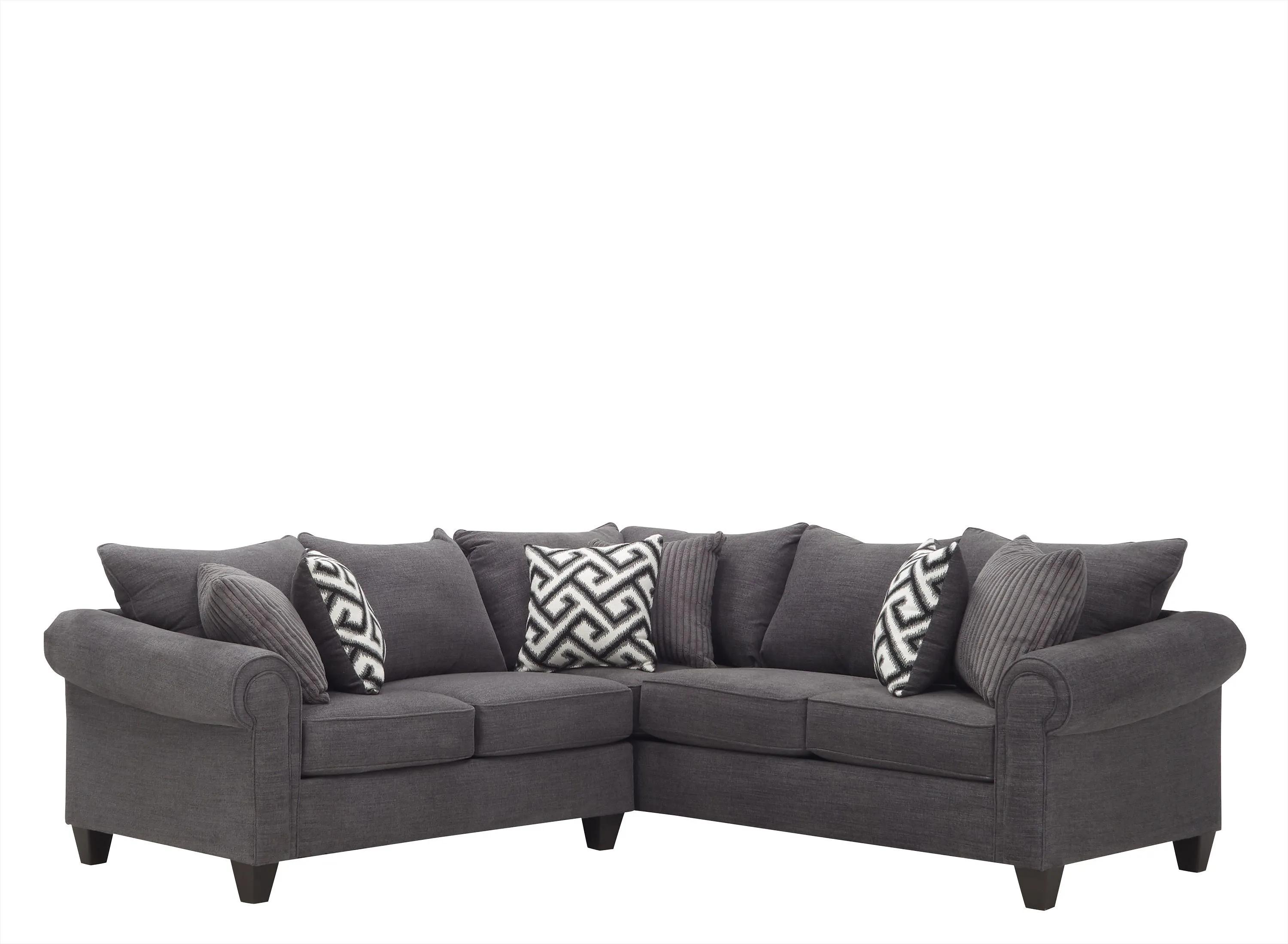 296040101 Piper 2-pc. Chenille Sectional Sofa sku 296040101