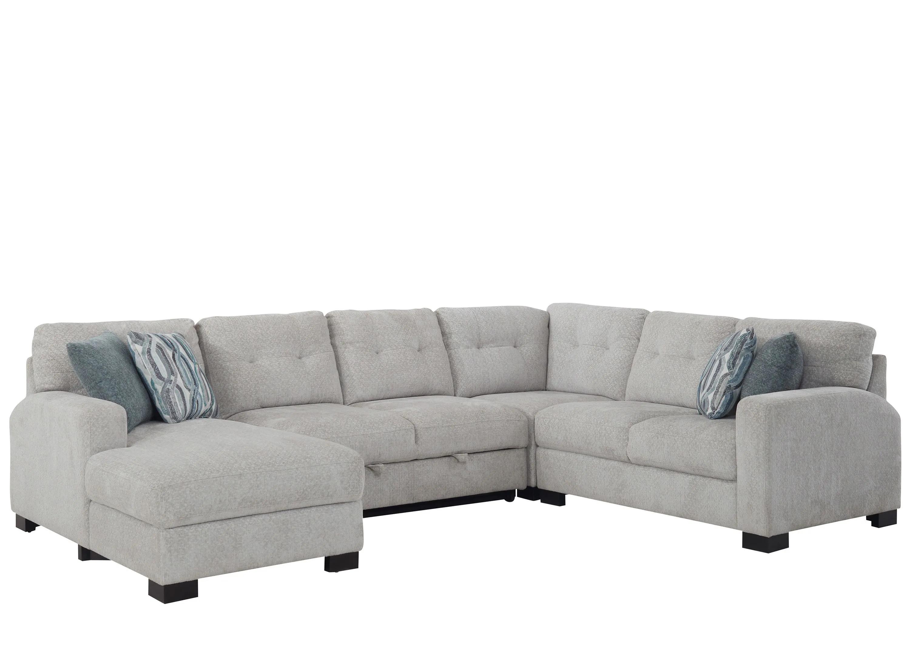 Pierce 4-pc. Sectional w/ Pop Up Sleeper