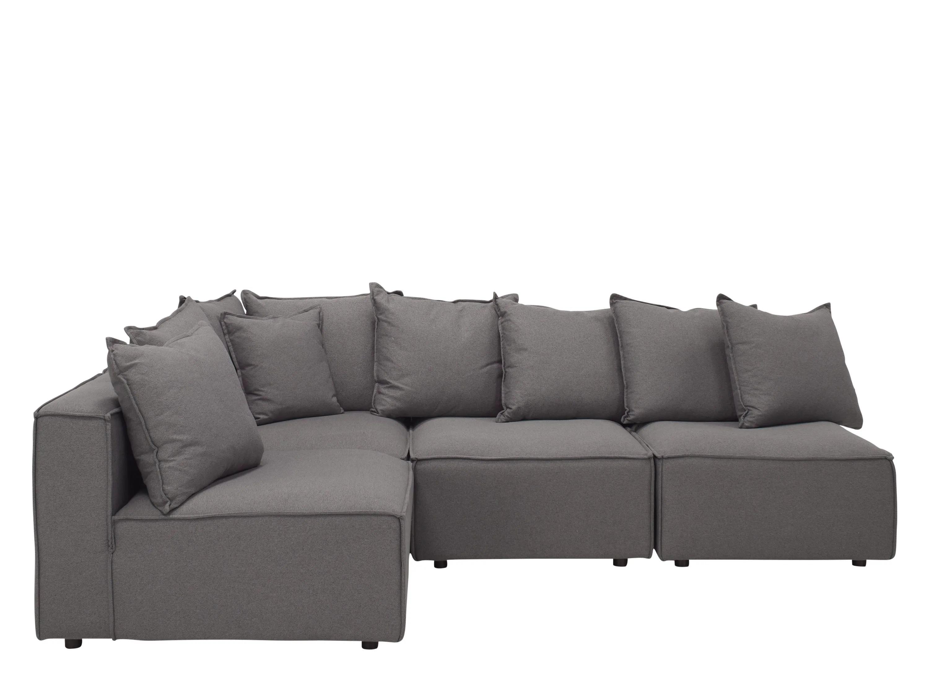 Loris Chenille 4-pc. Pit Sectional