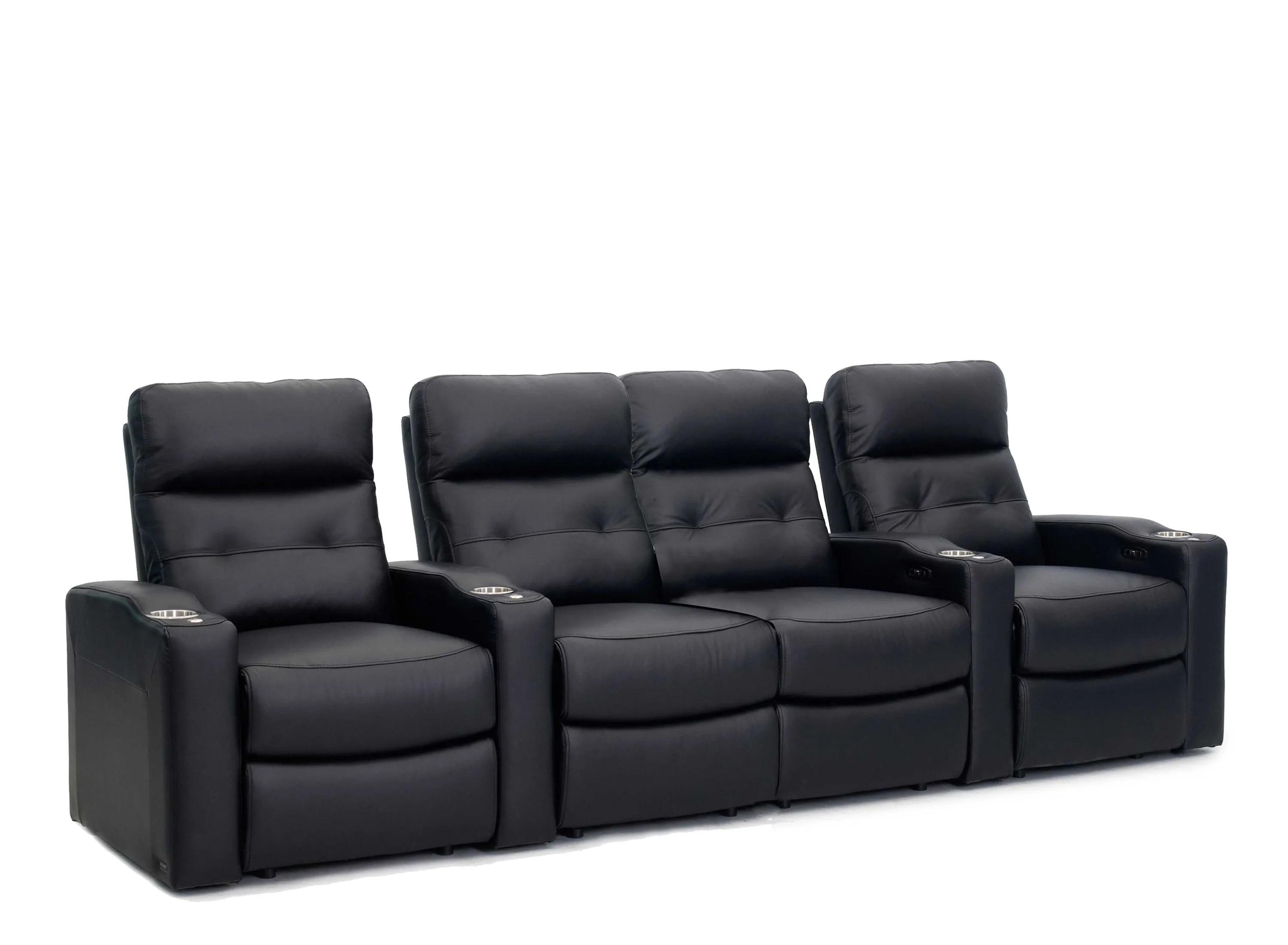 Century Leather 4-pc. Power-Reclining Sectional Sofa