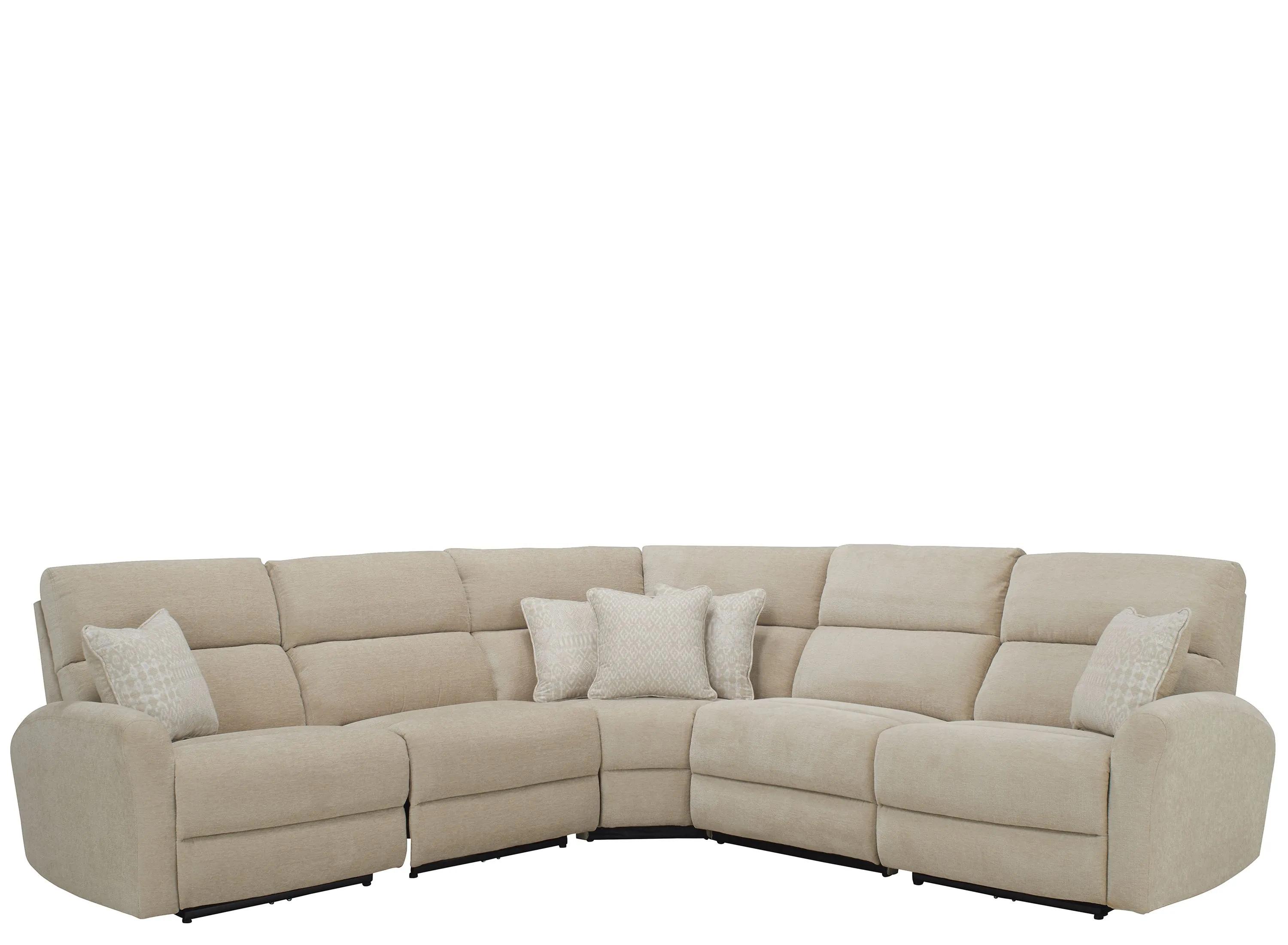 297088885 Fletcher 5-pc. Power Sectional w/ Power Headrests sku 297088885
