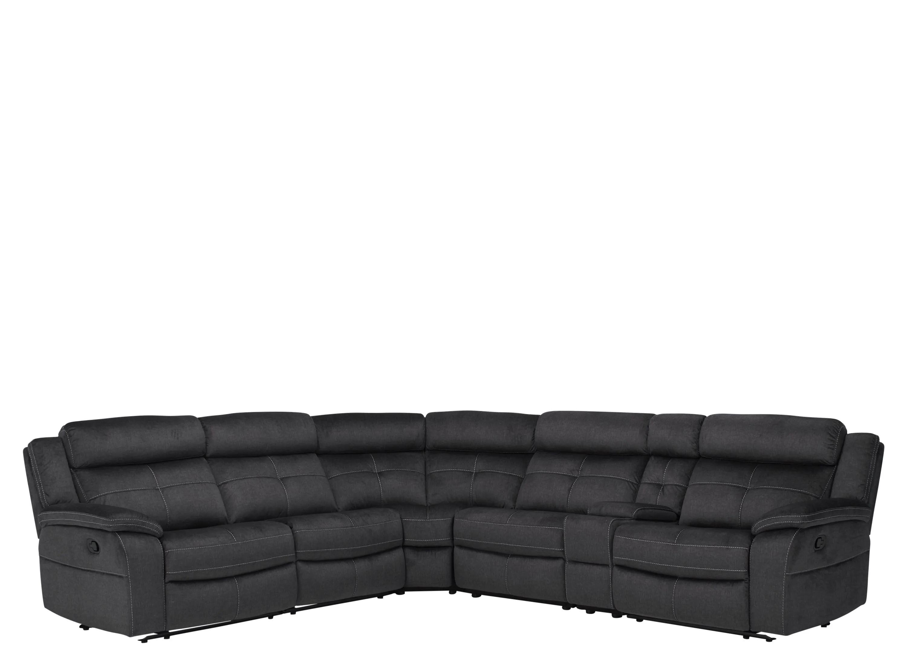 Lugano Microfiber 6-pc. Reclining Sectional