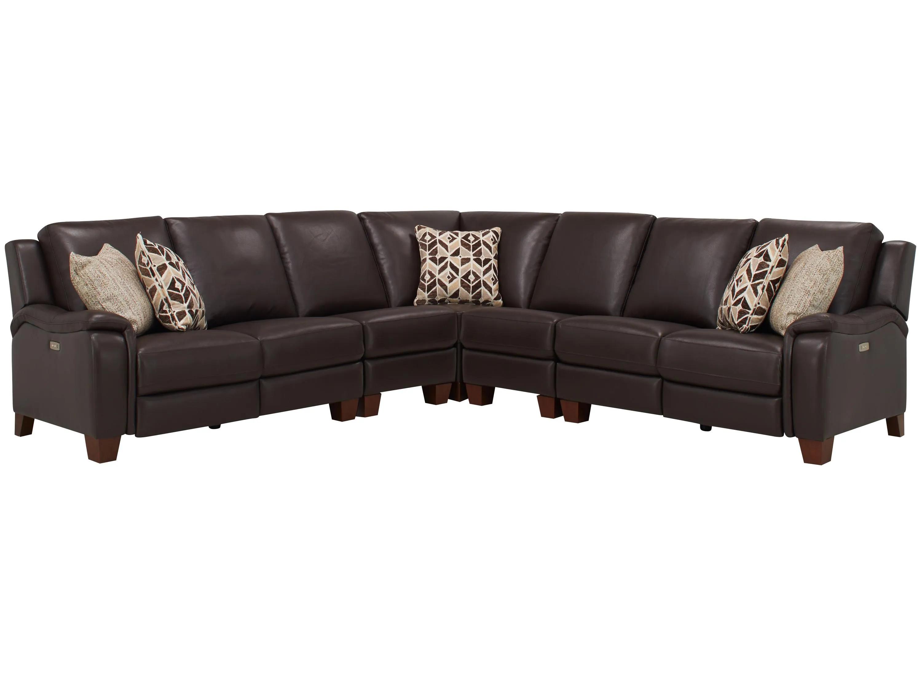 Ramiro Leather 5-pc. Power Sectional