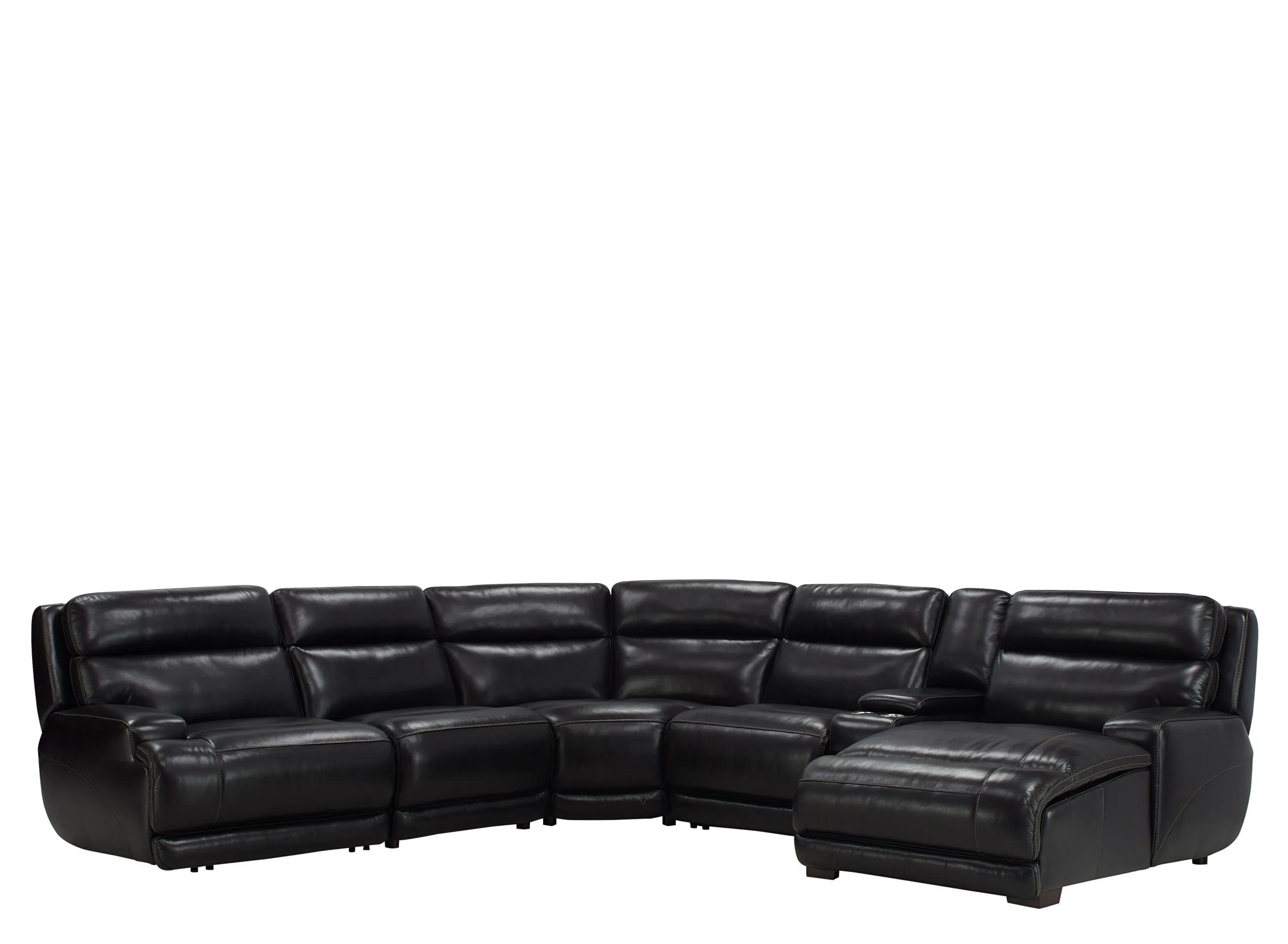 Tompkins Leather 6-pc. Sectional