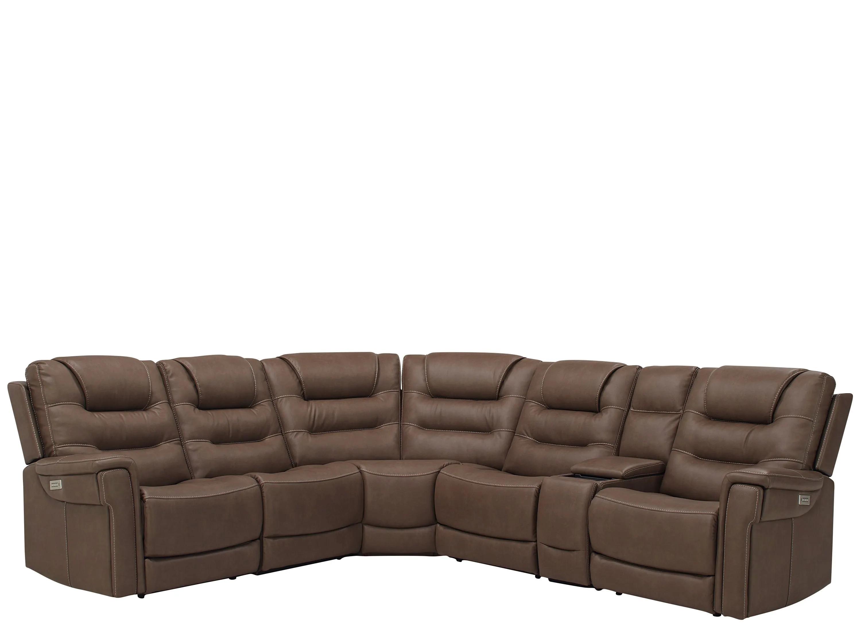 Danbury 6-pc. Power Sectional w/ Power Headrest and Lumbar Support