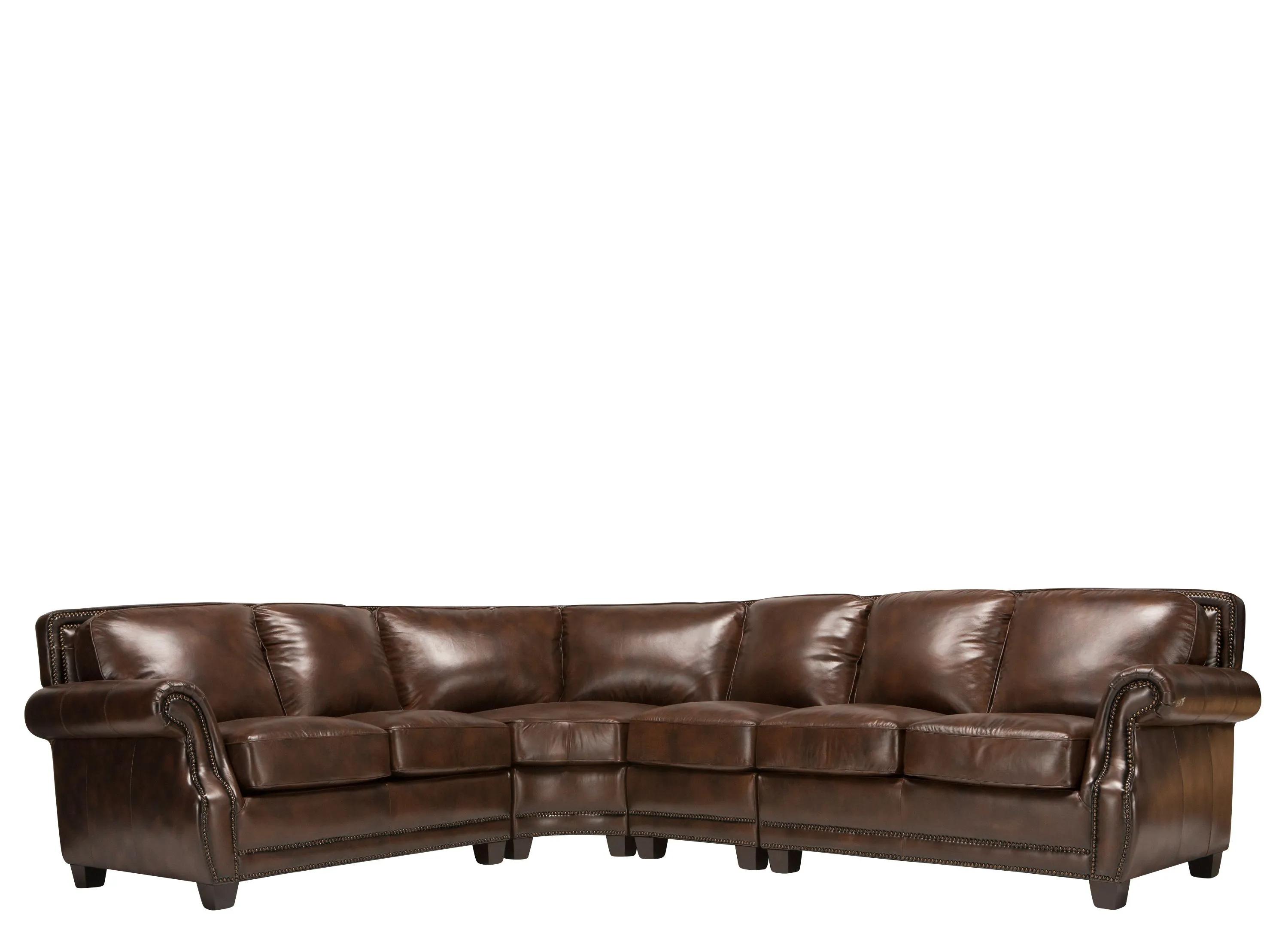 Romano 4-pc. Leather Sectional Sofa