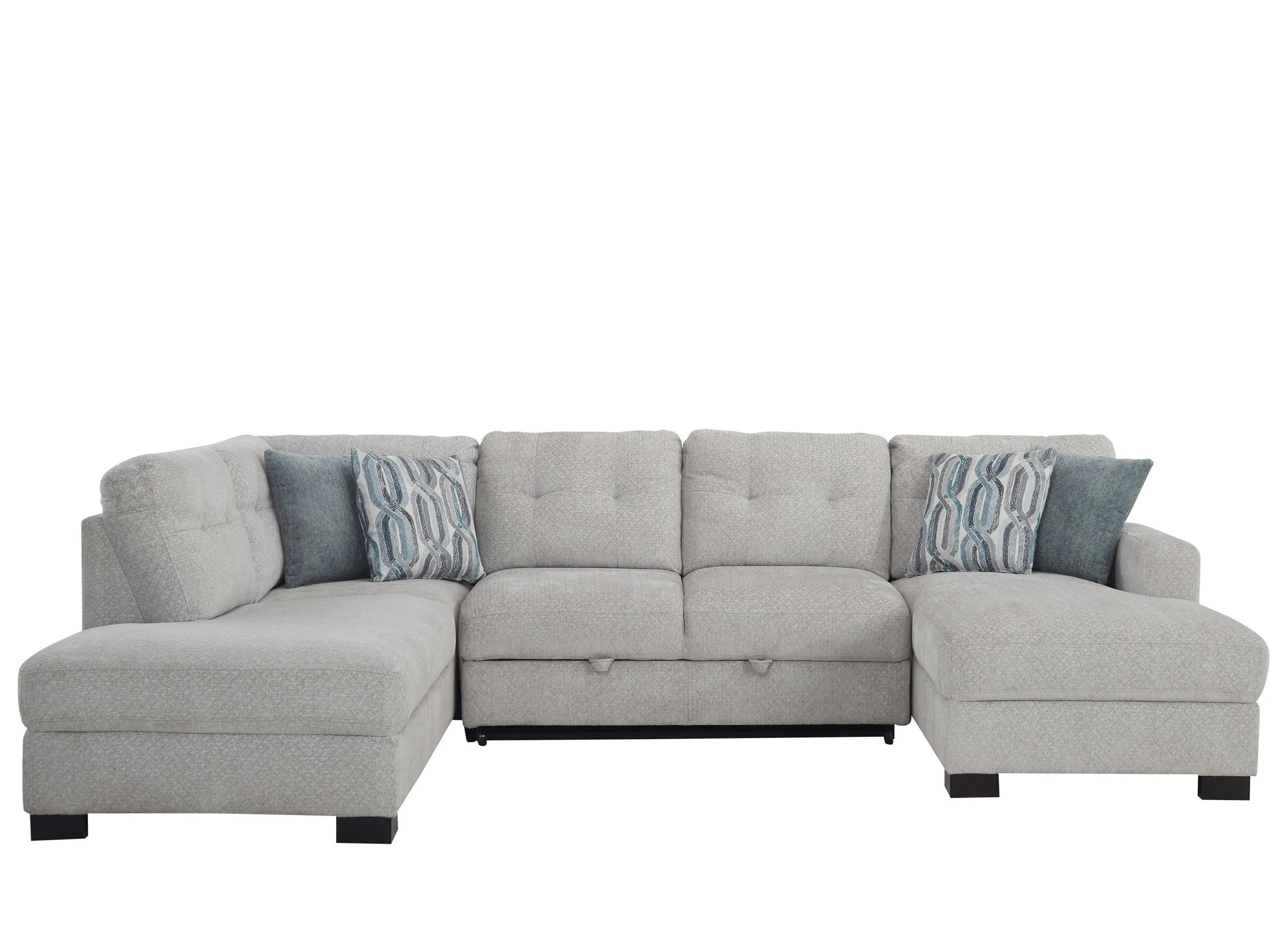 Pierce 3-pc. Sectional w/ Pop Up Sleeper
