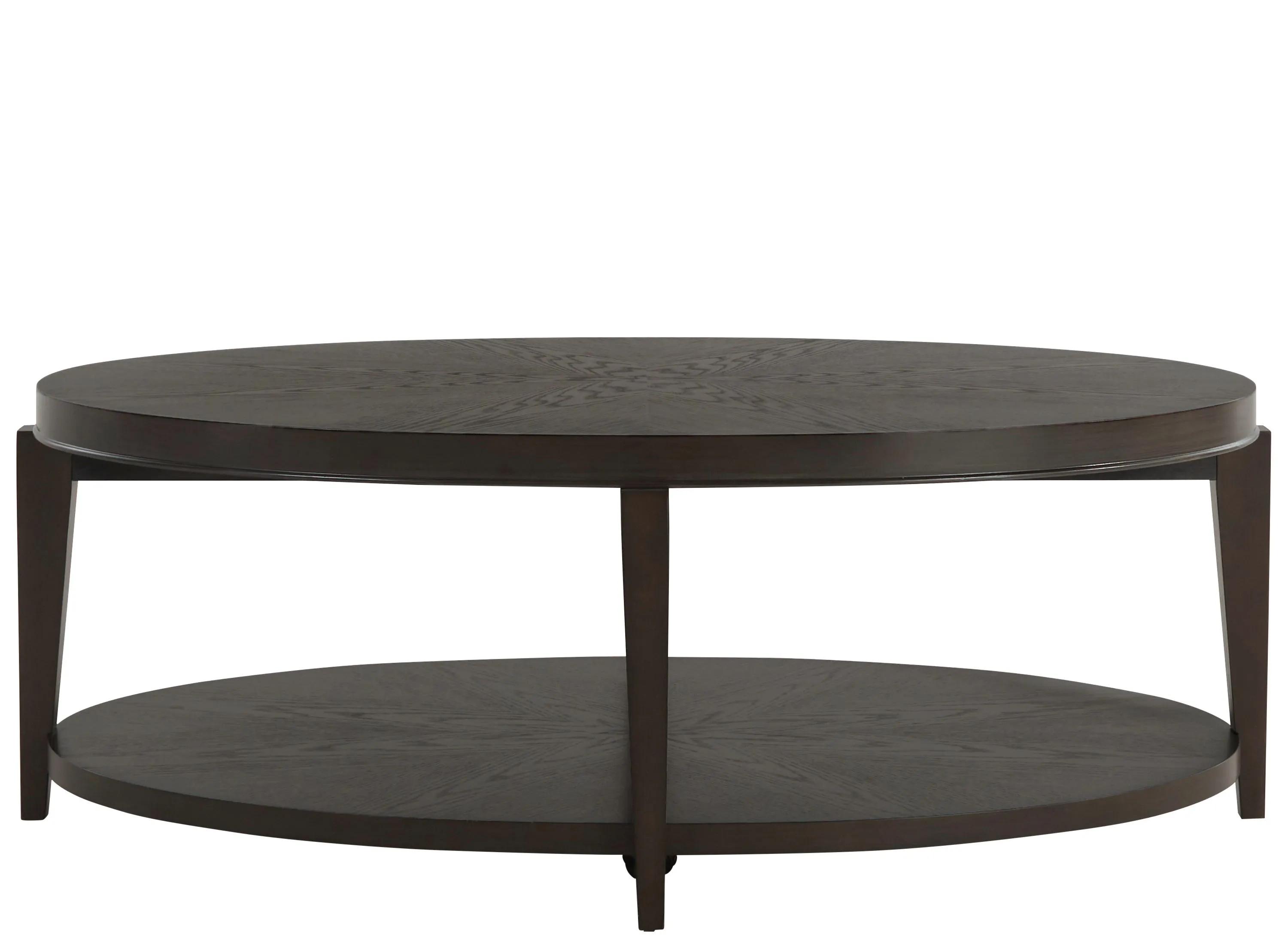 Penton Oval Cocktail Table w/ Casters
