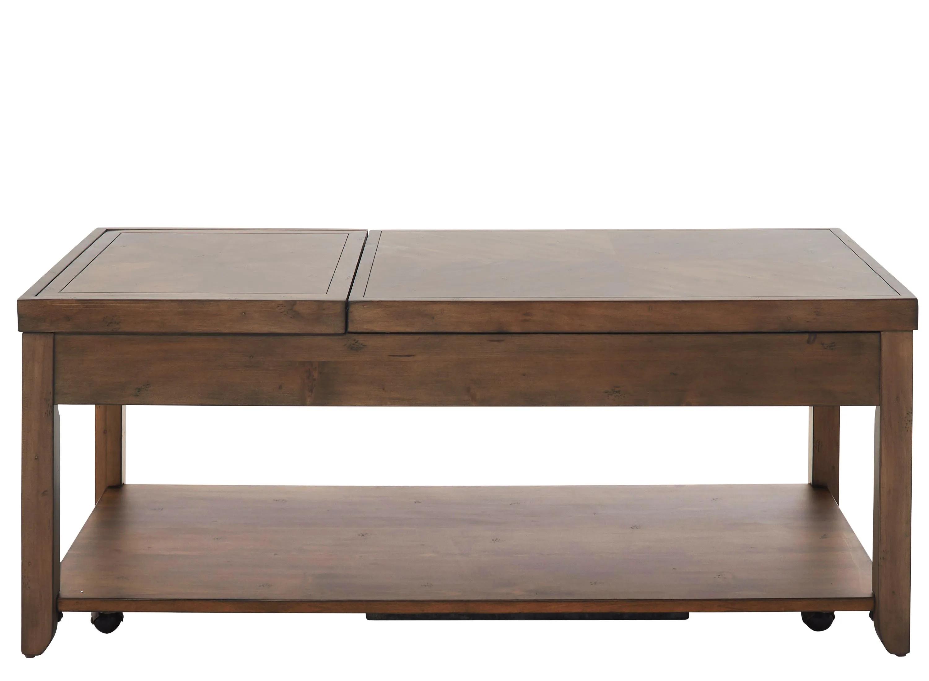 Mitchell Half Lift-Top Cocktail Table w/ Casters
