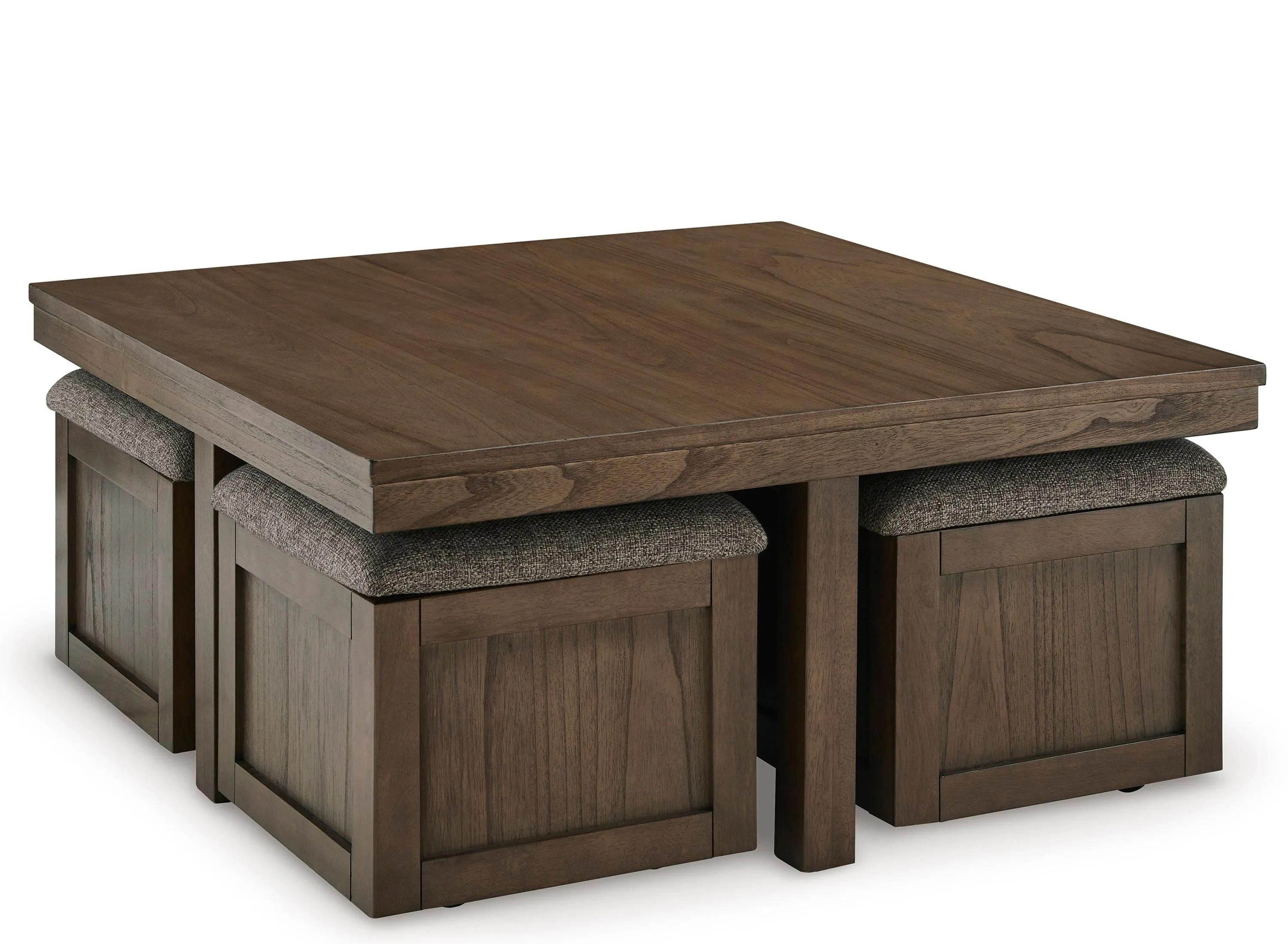 300073828 Boardernest Coffee Table with 4 Stools sku 300073828